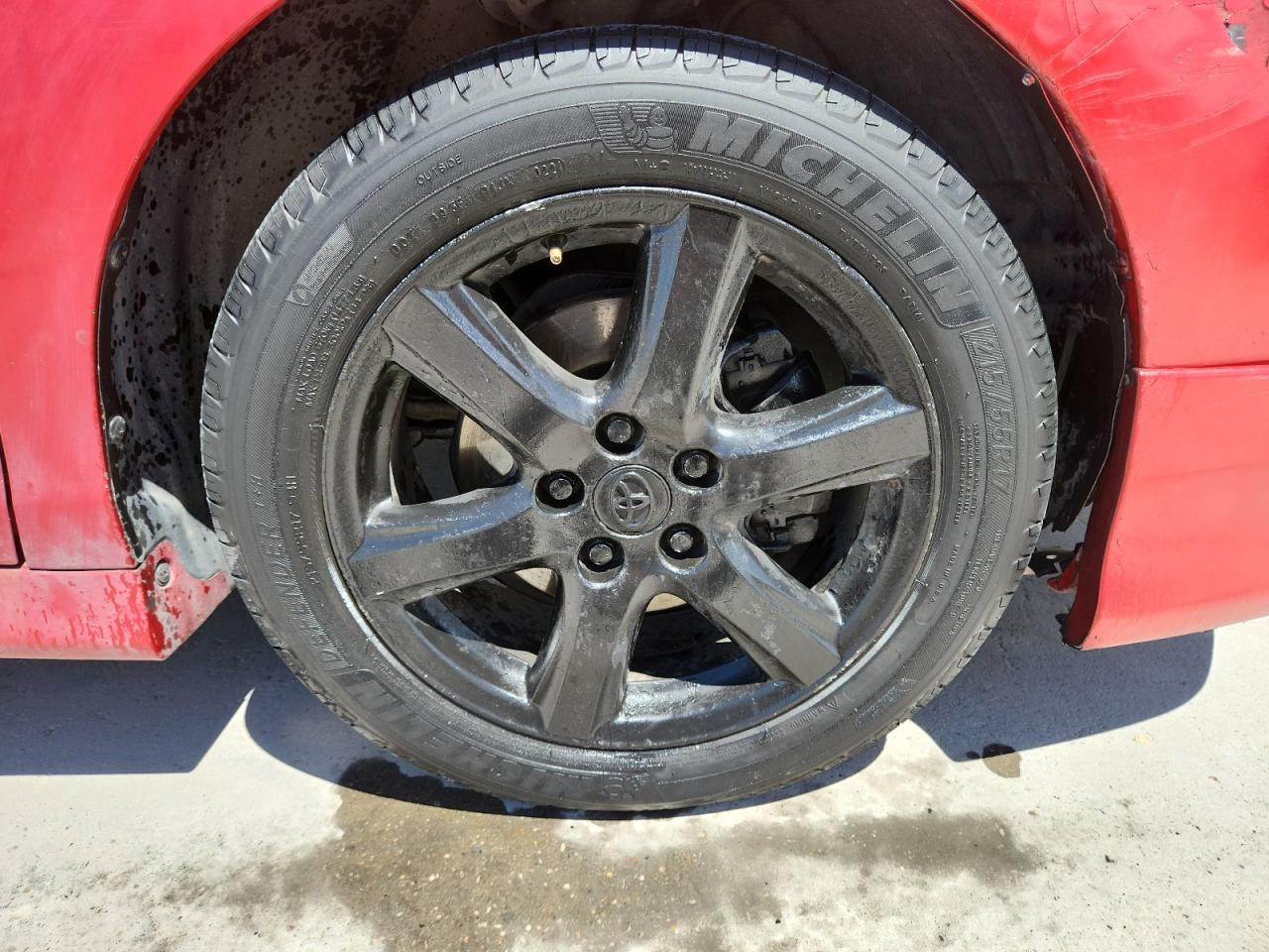 2007 Toyota Camry Se V6 Red vin: 4T1BK46K37U020700 Damage: Right Front Wheel, Curb Rash, 11 To 12 Inches