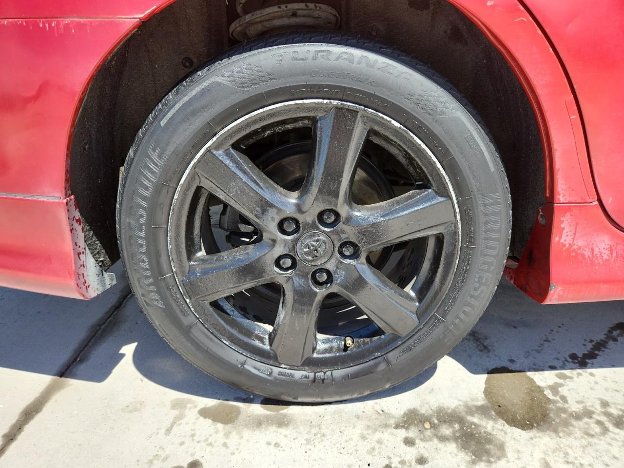 2007 Toyota Camry Se V6 Red vin: 4T1BK46K37U020700 Damage: Right Rear Wheel, Curb Rash, > 12 Inches