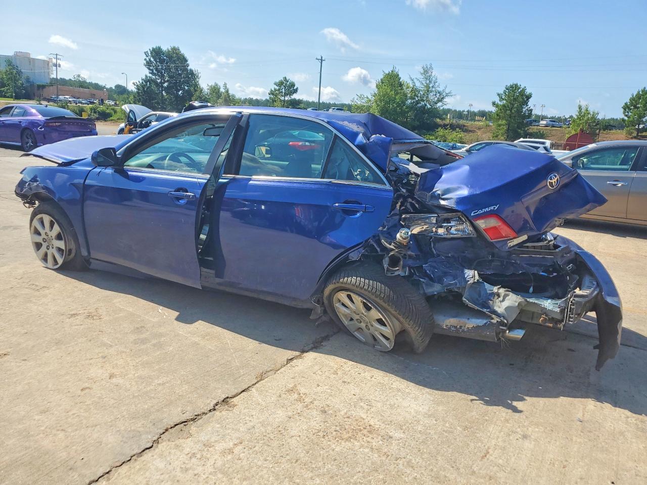 2007 Toyota Camry Xle V6 Blue vin: 4T1BK46K37U026691