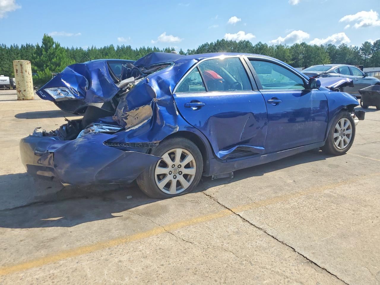 2007 Toyota Camry Xle V6 Blue vin: 4T1BK46K37U026691