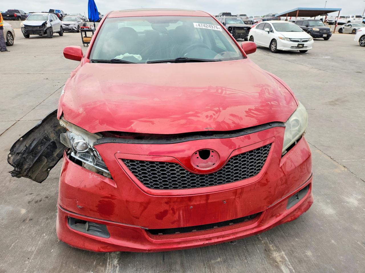 2007 Toyota Camry Se V6 Красный vin: 4T1BK46K37U031602