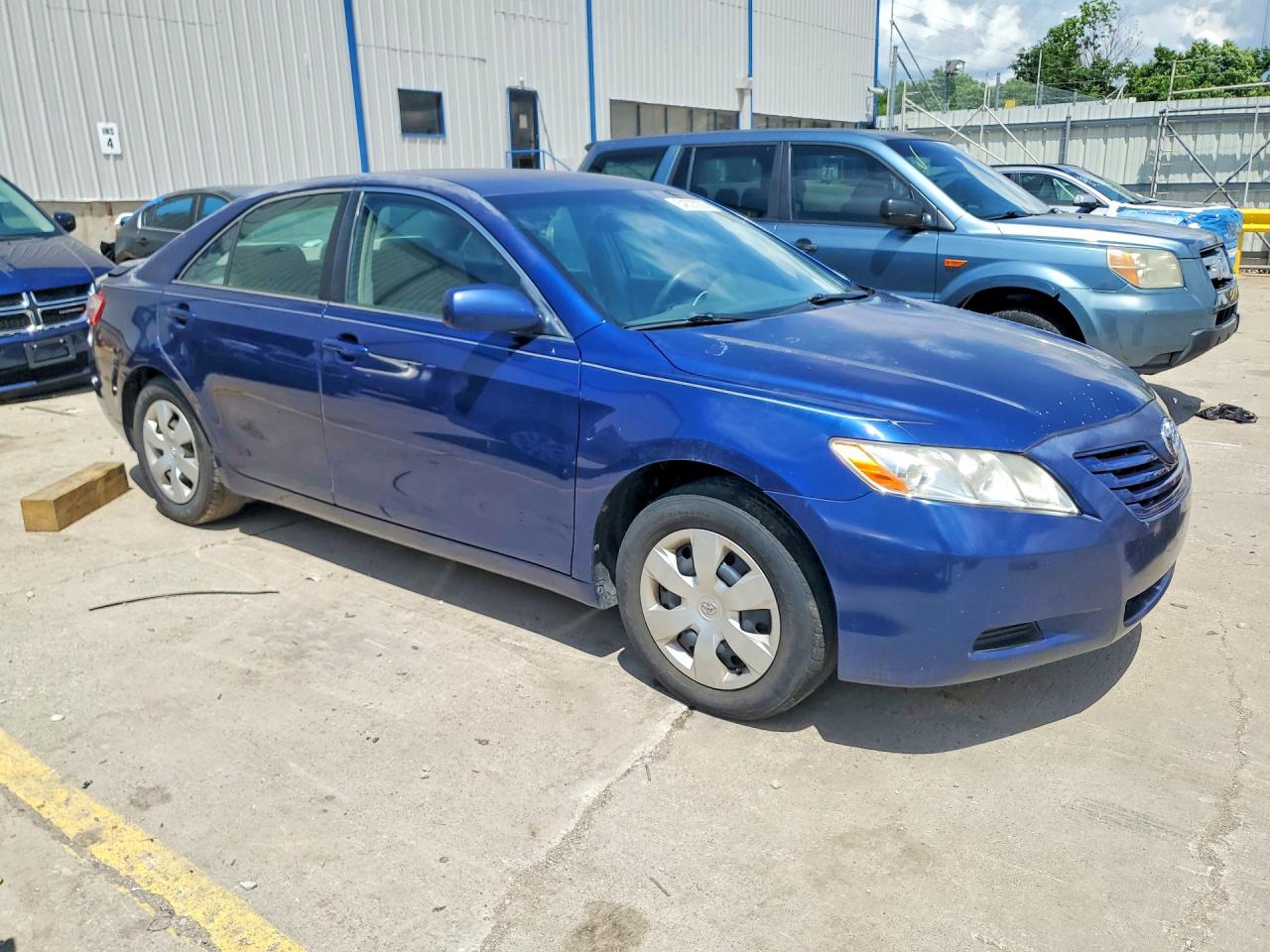 2007 Toyota Camry Le V6 Синий vin: 4T1BK46K37U042728