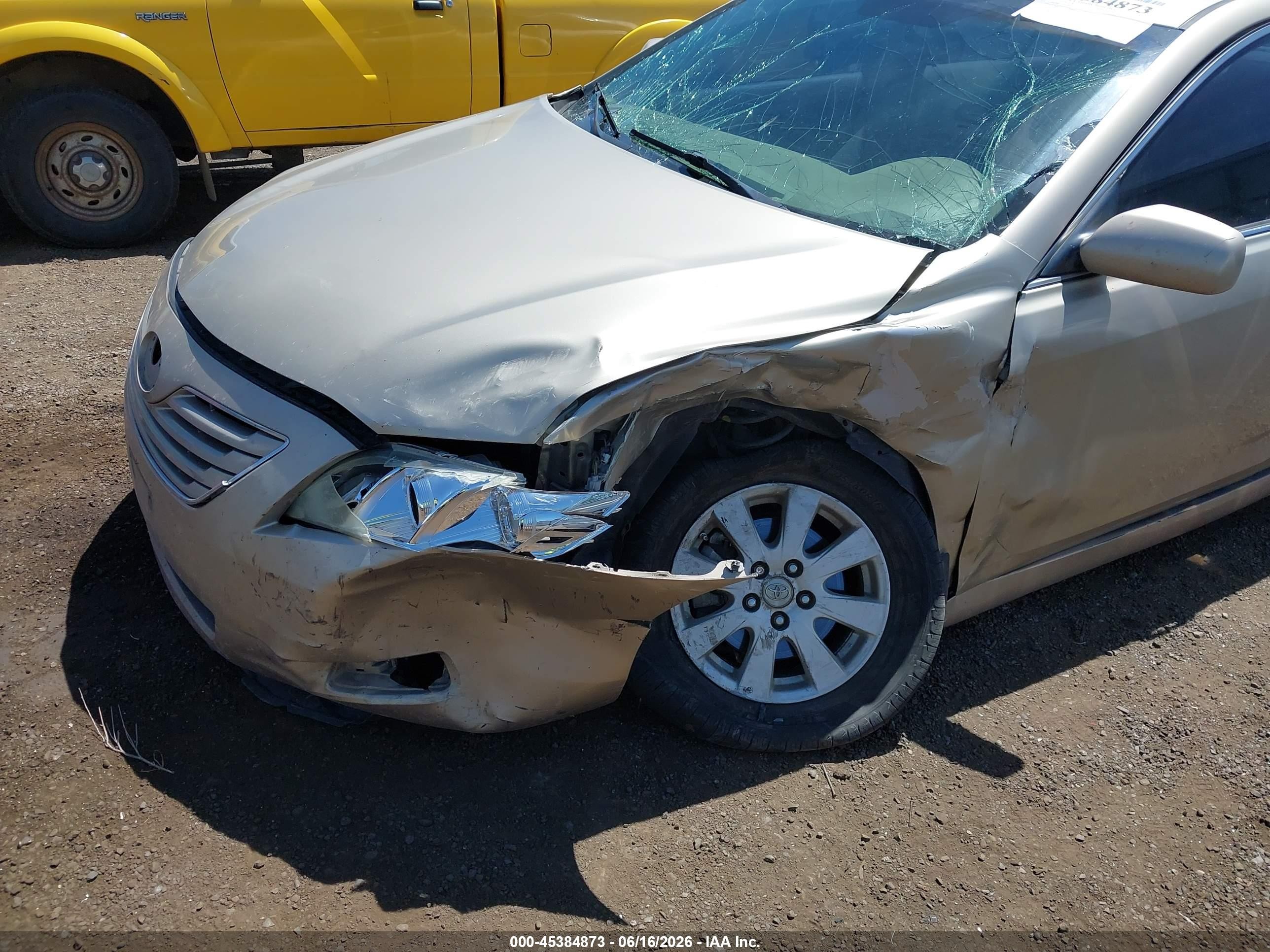 2007 Toyota Camry Xle V6 Beige vin: 4T1BK46K37U045449