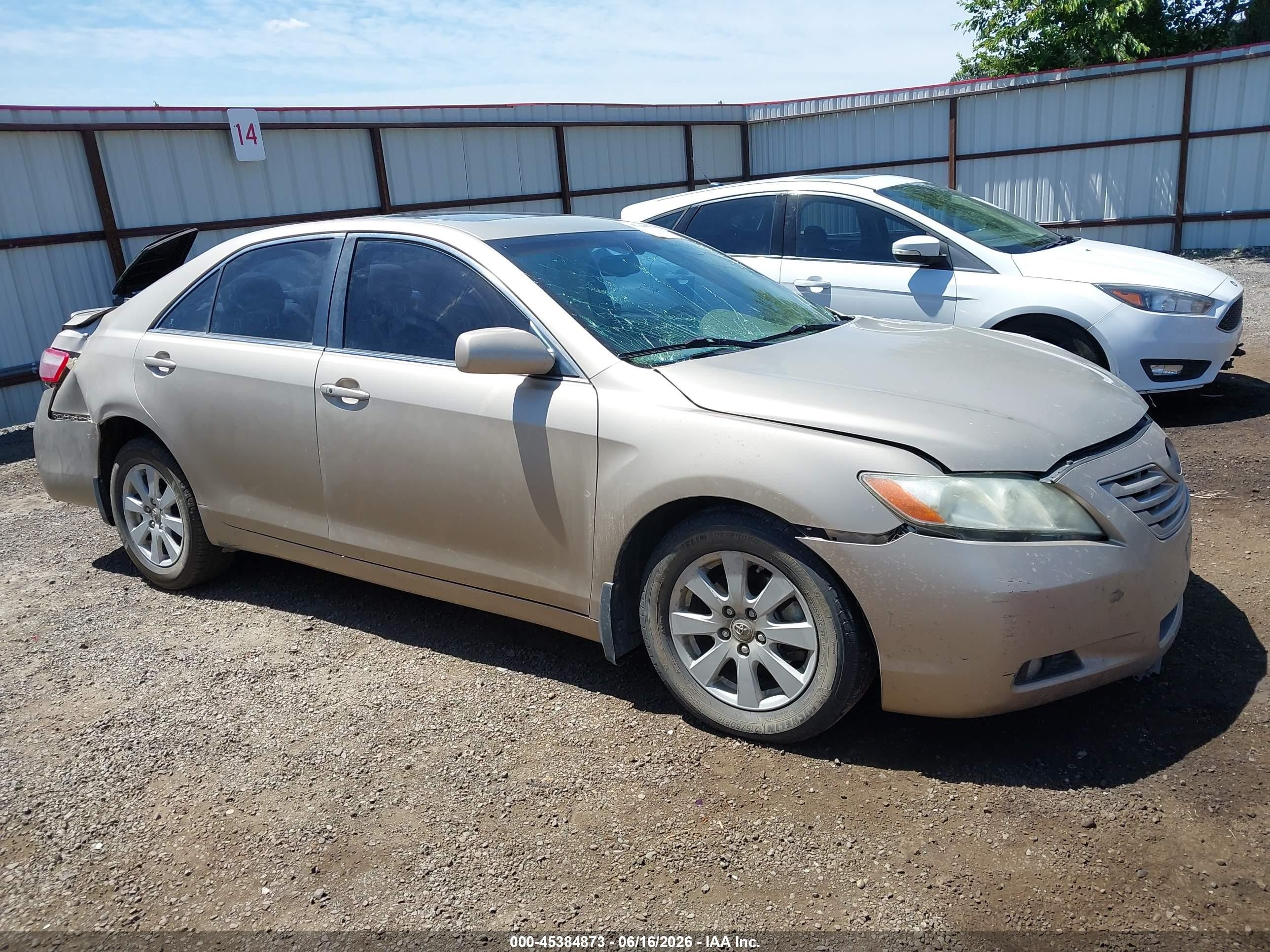 2007 Toyota Camry Xle V6 Beige vin: 4T1BK46K37U045449