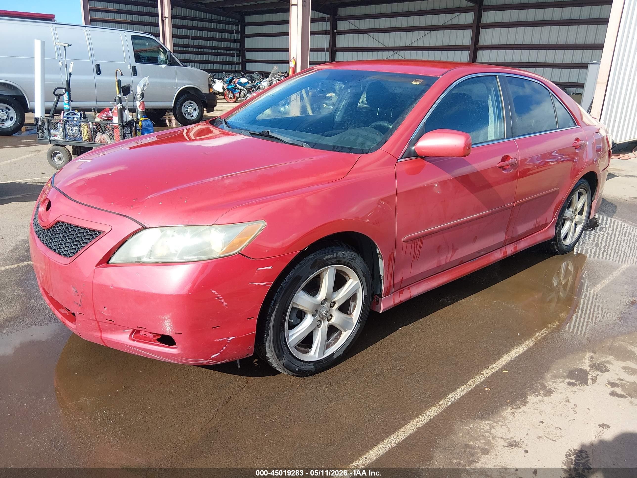 2007 Toyota Camry Le V6/se V6/xle V6 Red vin: 4T1BK46K37U054149