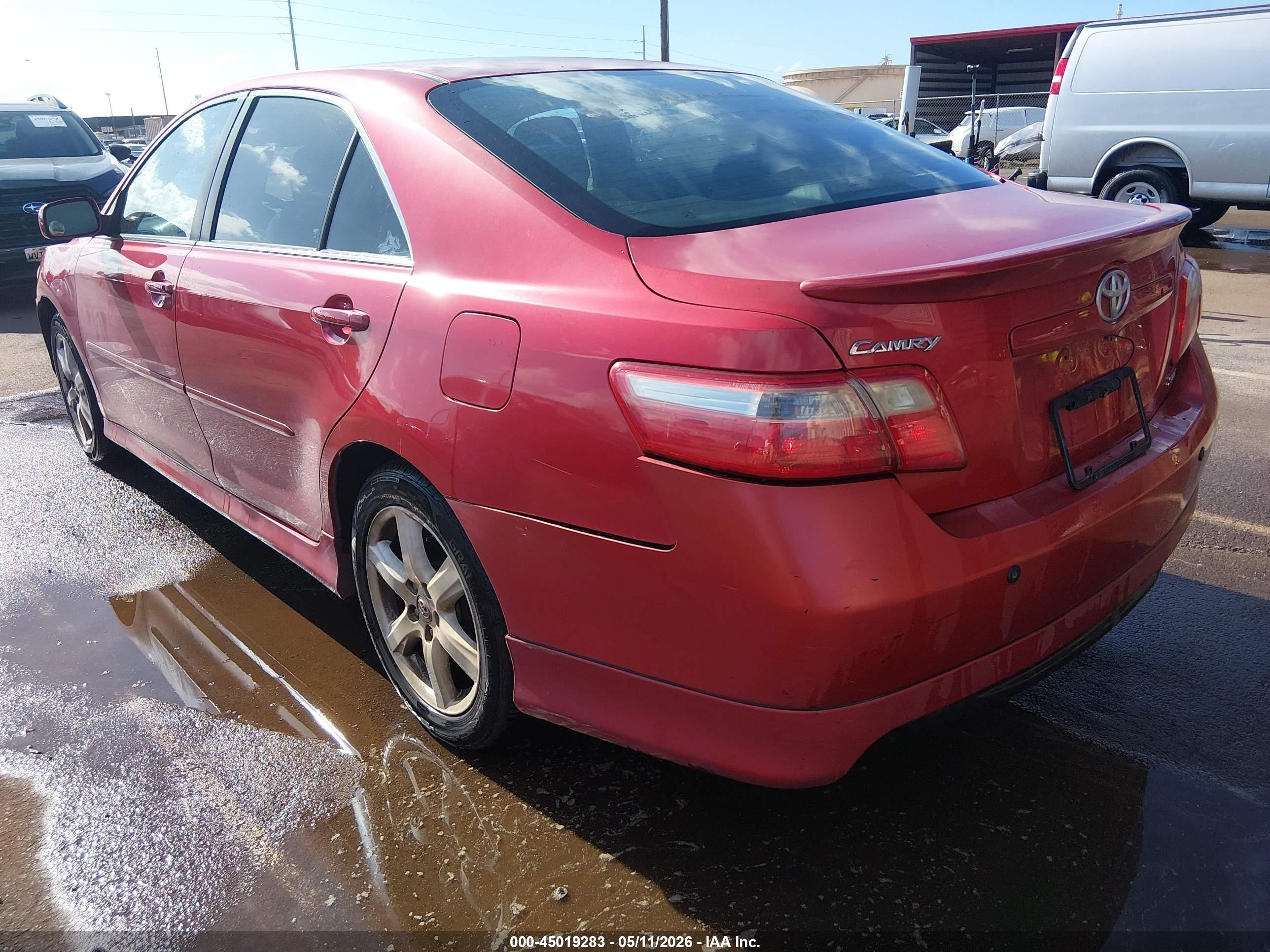 2007 Toyota Camry Le V6/se V6/xle V6 Red vin: 4T1BK46K37U054149