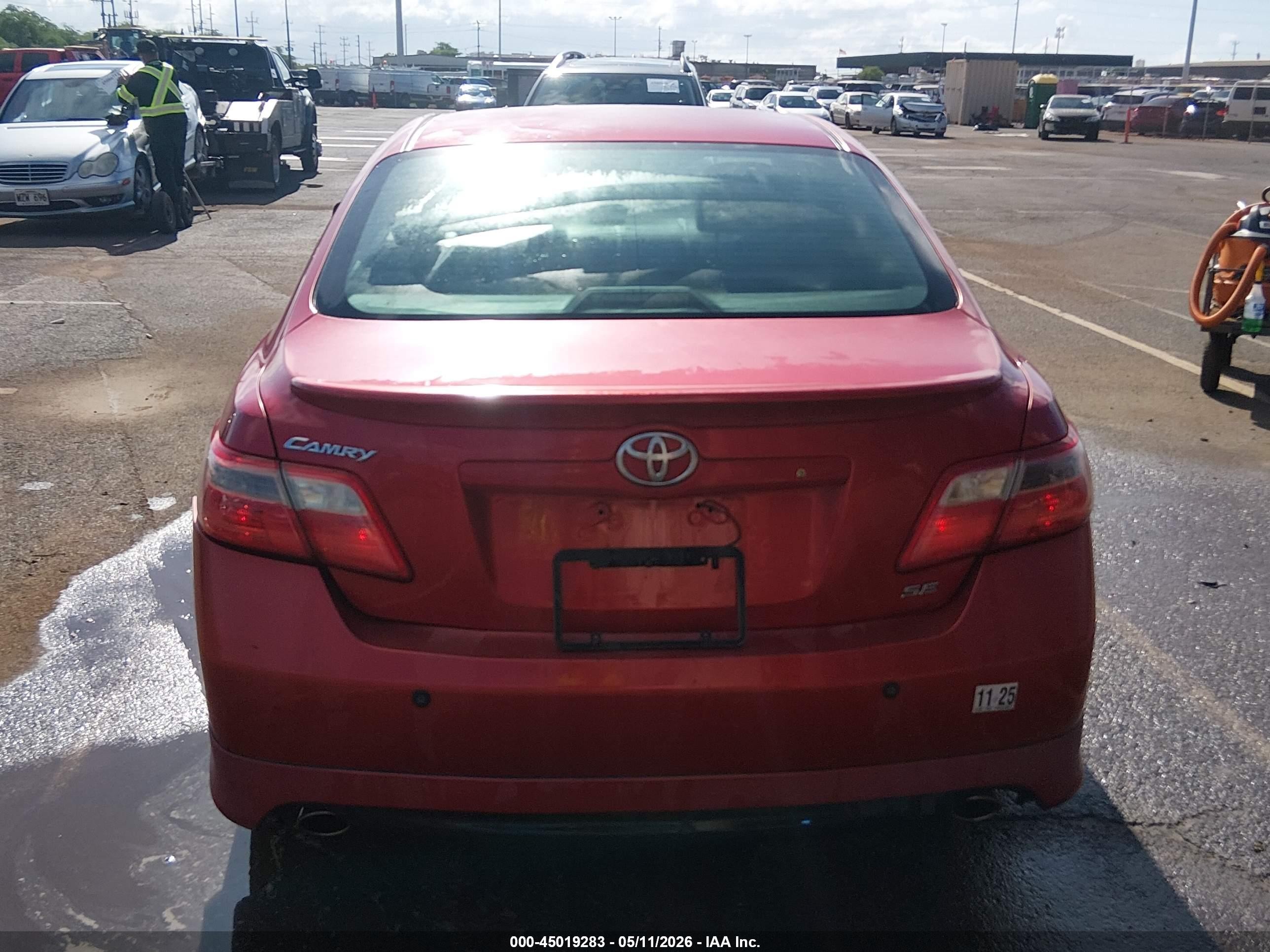 2007 Toyota Camry Le V6/se V6/xle V6 Red vin: 4T1BK46K37U054149