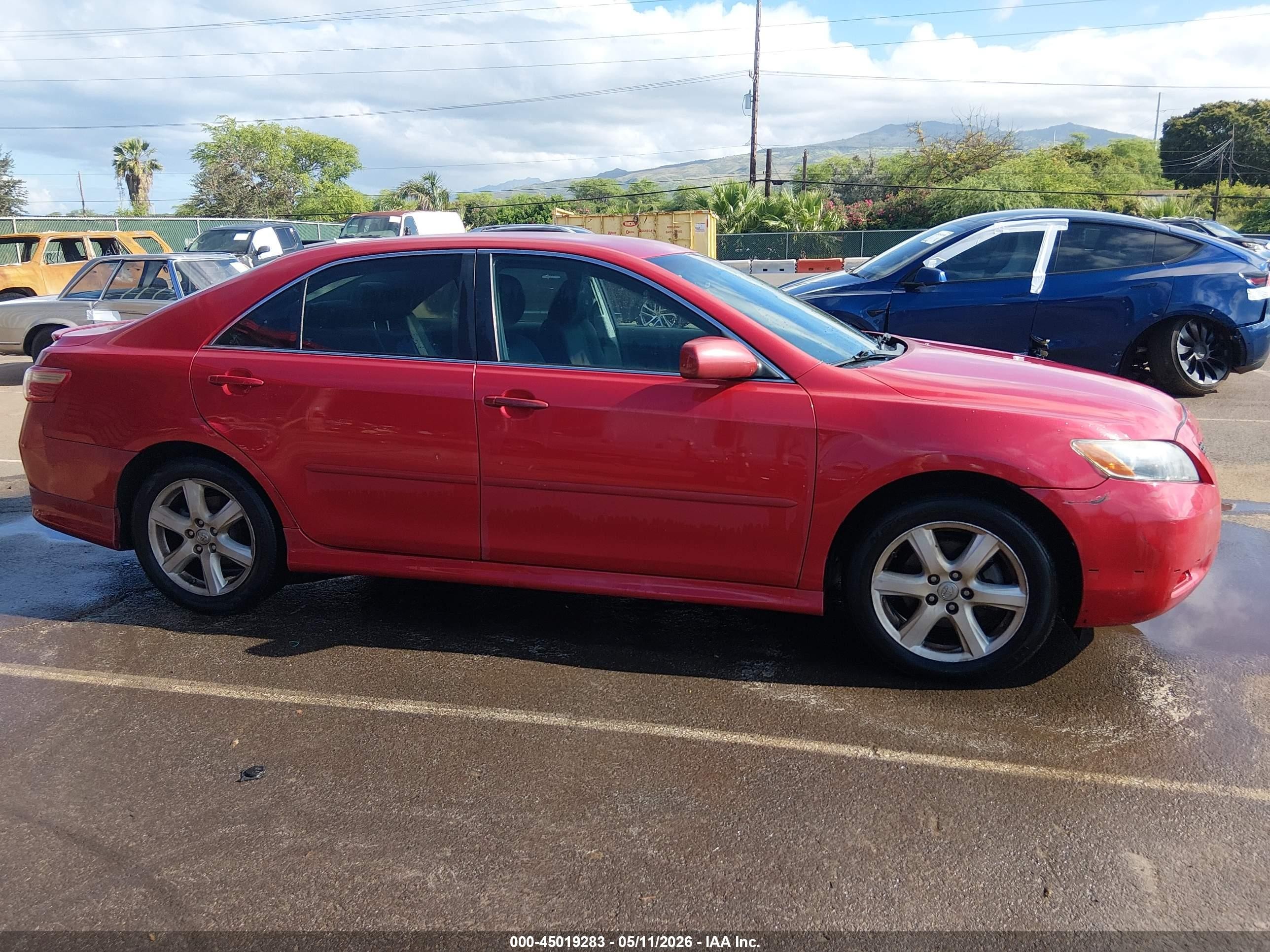 2007 Toyota Camry Le V6/se V6/xle V6 Red vin: 4T1BK46K37U054149