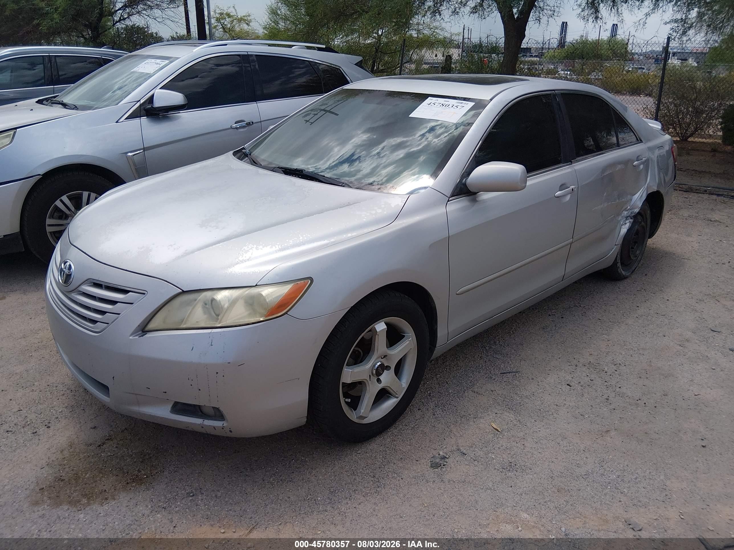 2007 Toyota Camry Xle V6 Silver vin: 4T1BK46K37U507153
