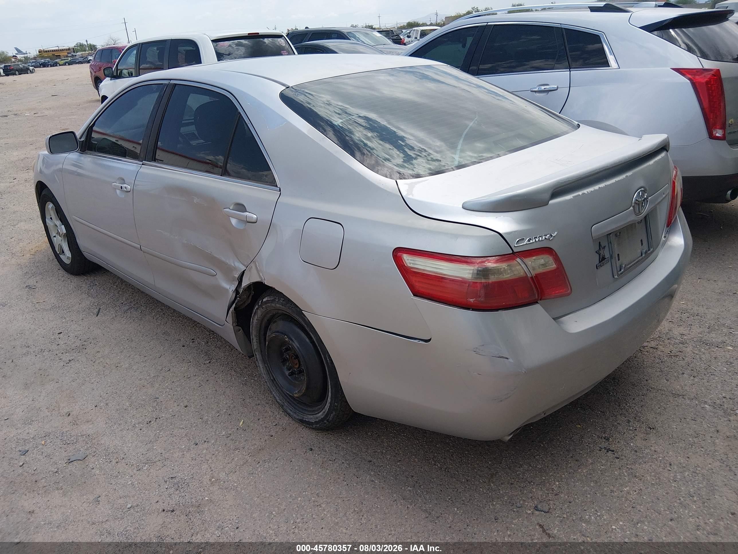2007 Toyota Camry Xle V6 Silver vin: 4T1BK46K37U507153