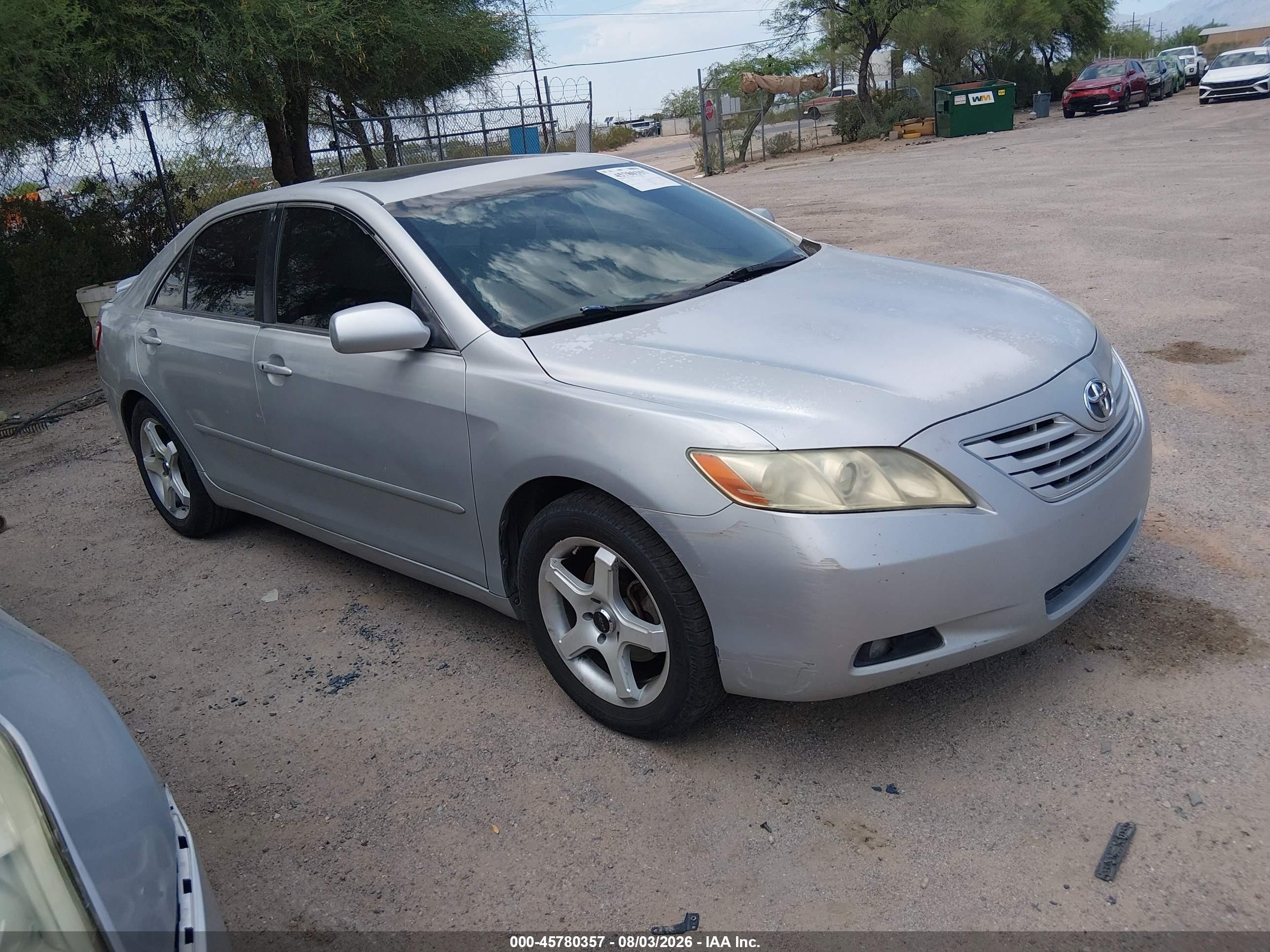 2007 Toyota Camry Xle V6 Silver vin: 4T1BK46K37U507153