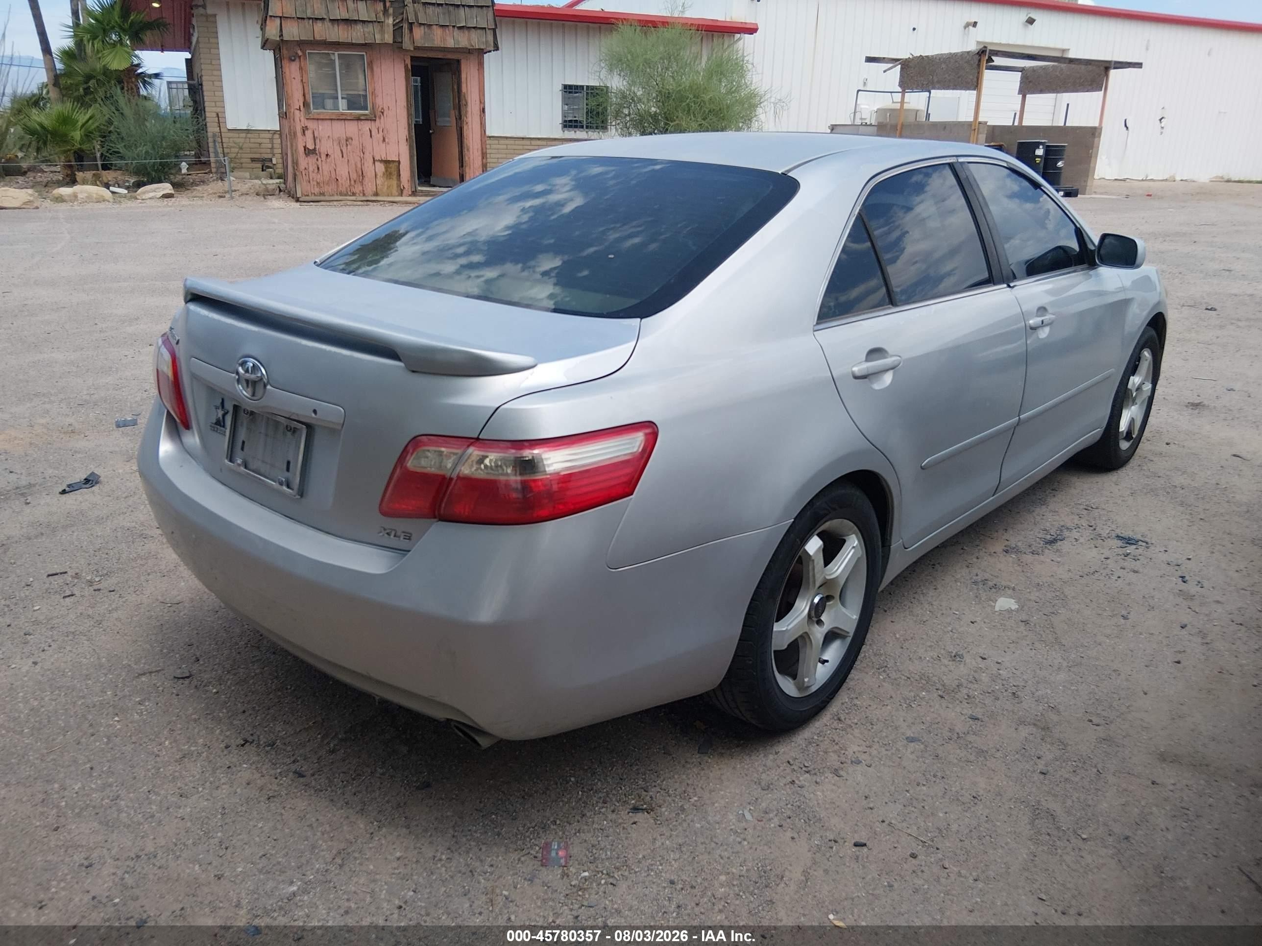 2007 Toyota Camry Xle V6 Silver vin: 4T1BK46K37U507153
