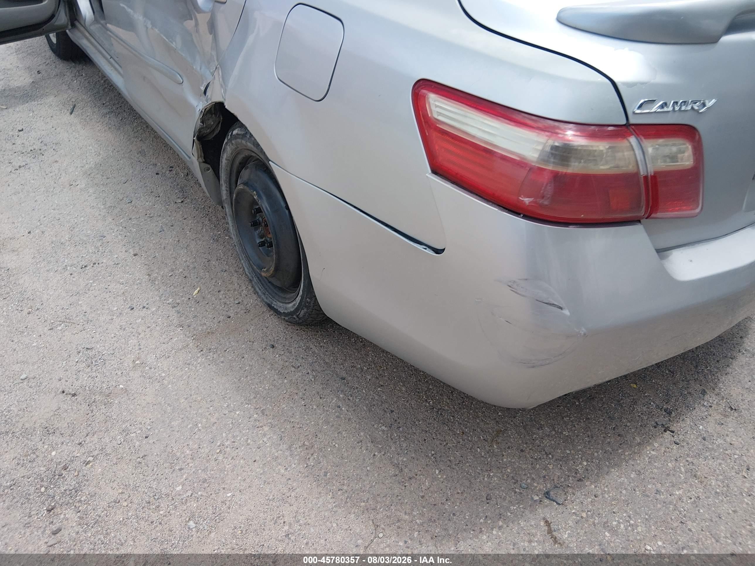 2007 Toyota Camry Xle V6 Silver vin: 4T1BK46K37U507153