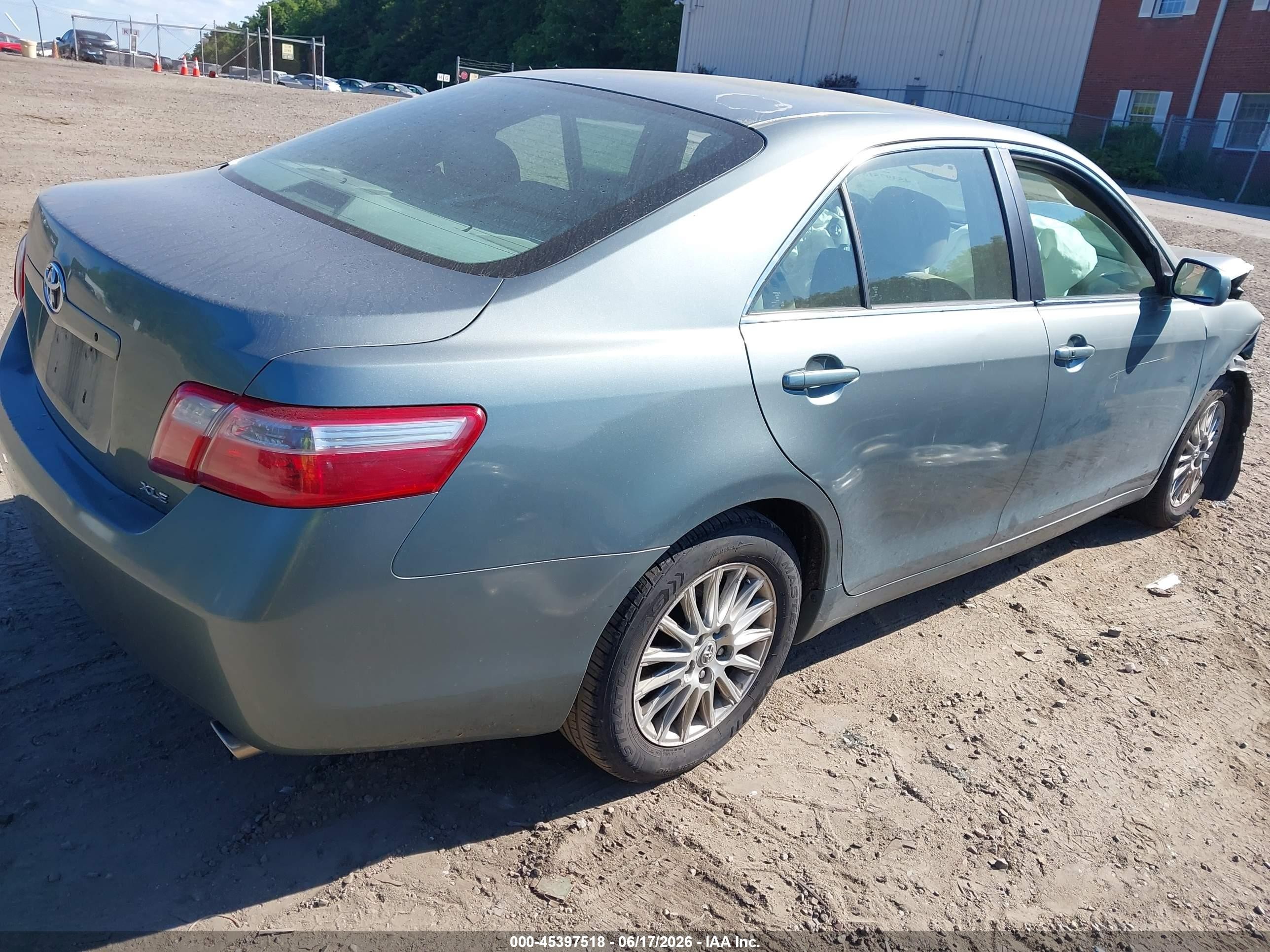 2007 Toyota Camry Xle V6 Green vin: 4T1BK46K37U509212