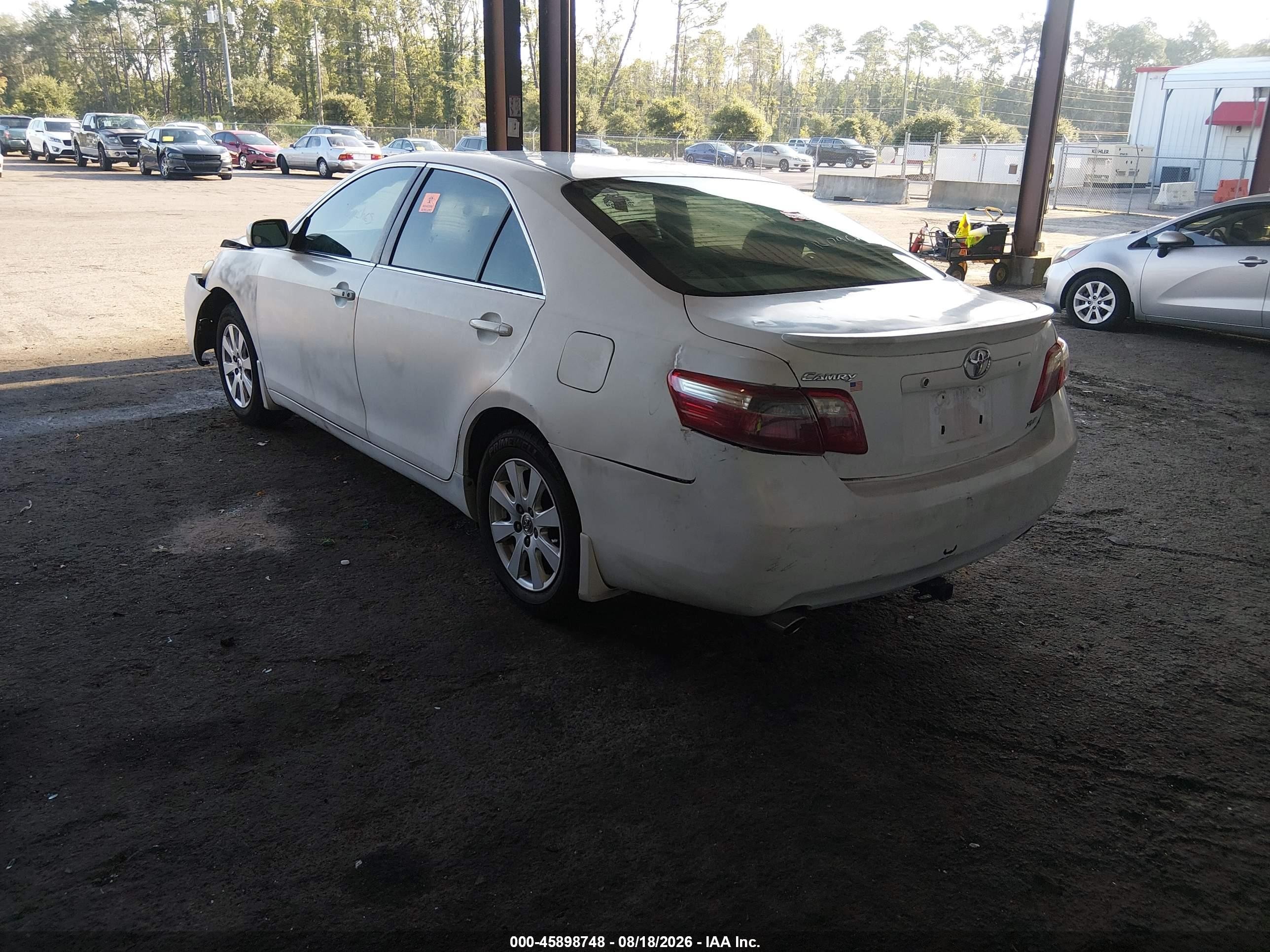 2007 Toyota Camry Xle V6 White vin: 4T1BK46K37U514913