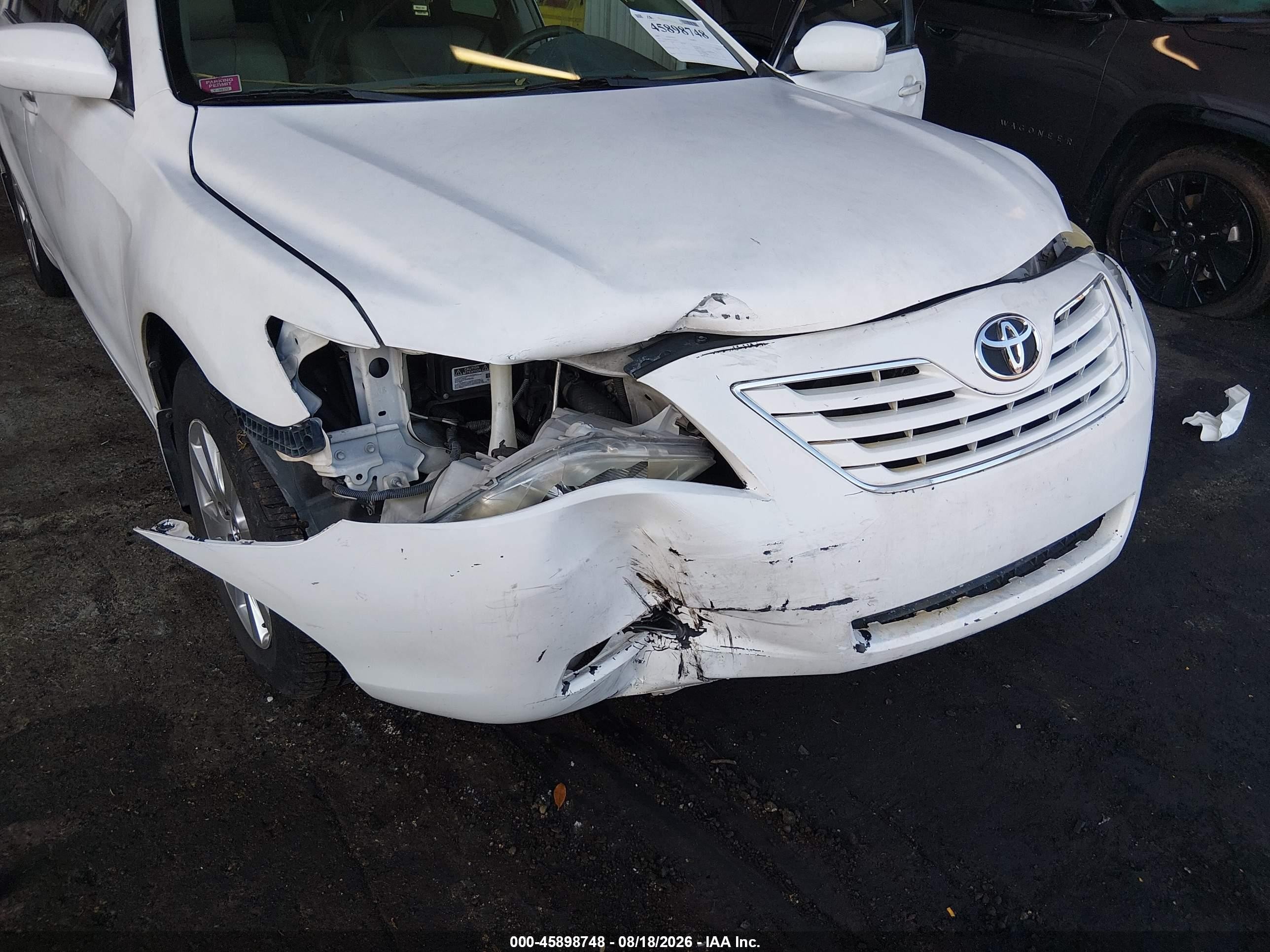 2007 Toyota Camry Xle V6 White vin: 4T1BK46K37U514913
