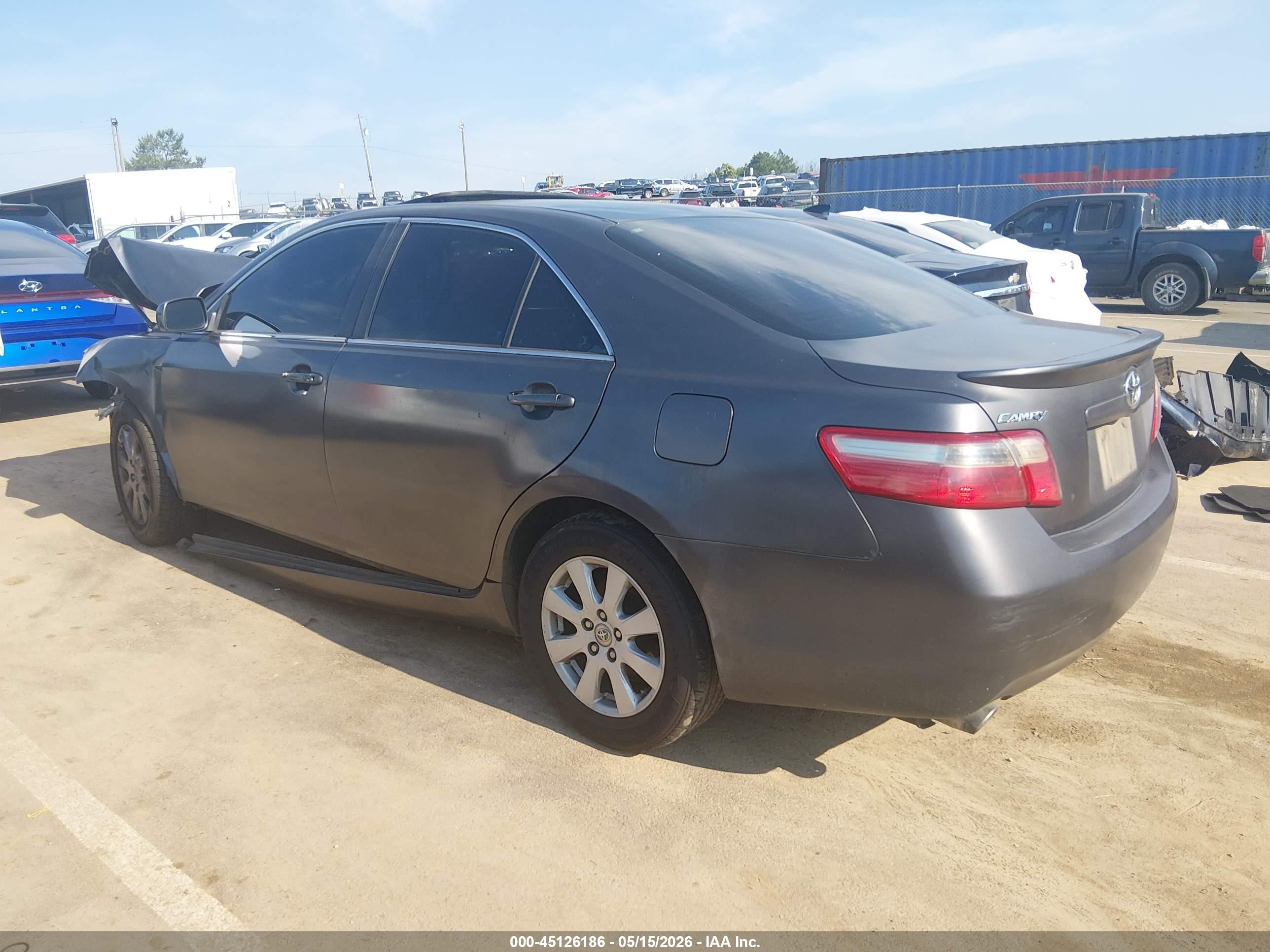 2007 Toyota Camry Xle V6 Gray vin: 4T1BK46K37U522977