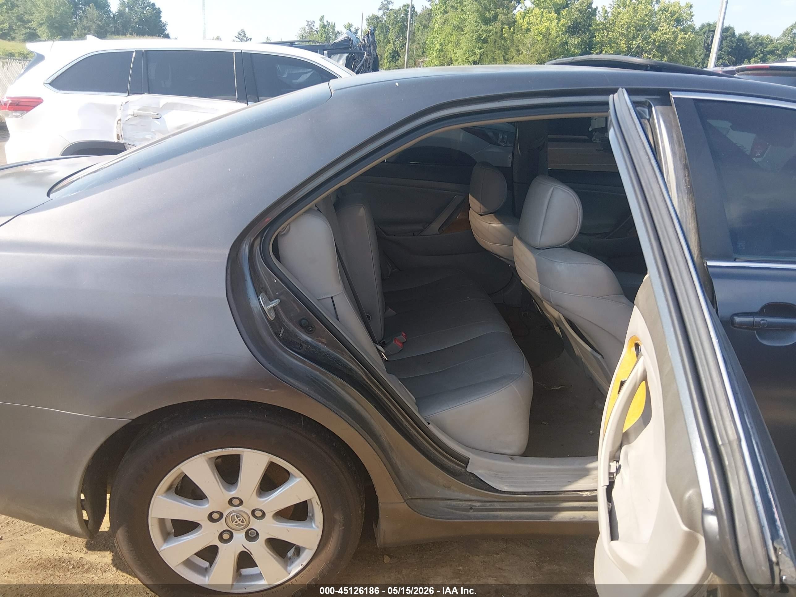 2007 Toyota Camry Xle V6 Gray vin: 4T1BK46K37U522977