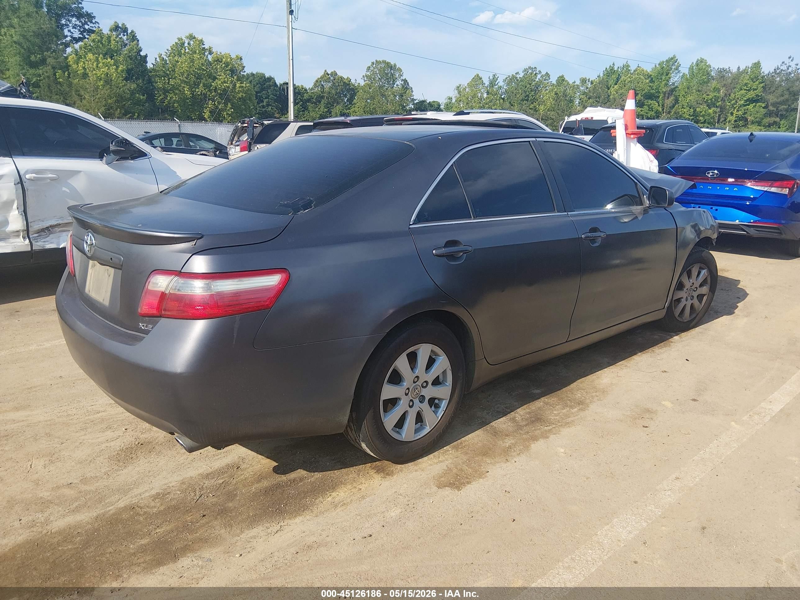 2007 Toyota Camry Xle V6 Gray vin: 4T1BK46K37U522977