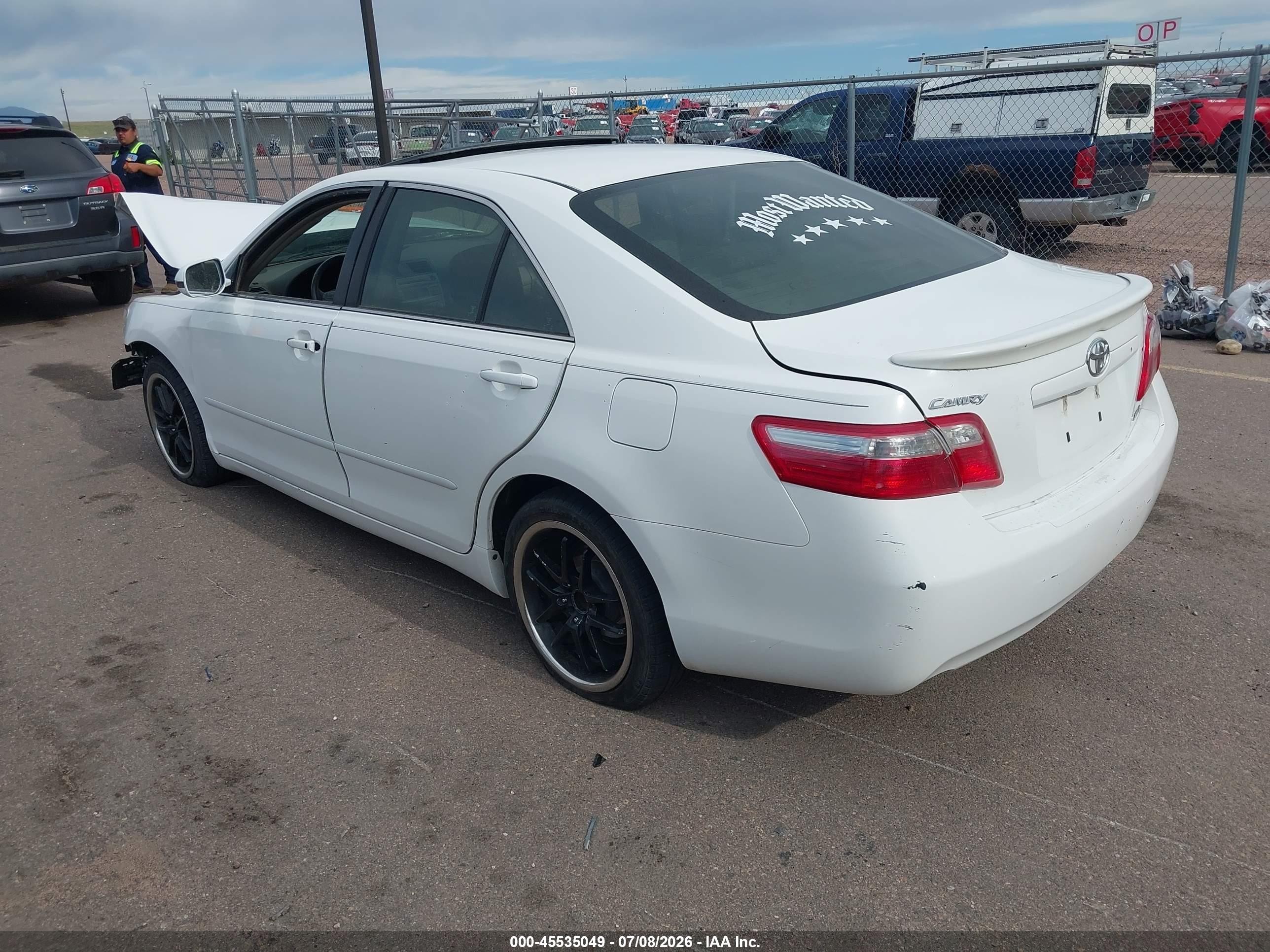 2007 Toyota Camry Xle V6 White vin: 4T1BK46K37U540170