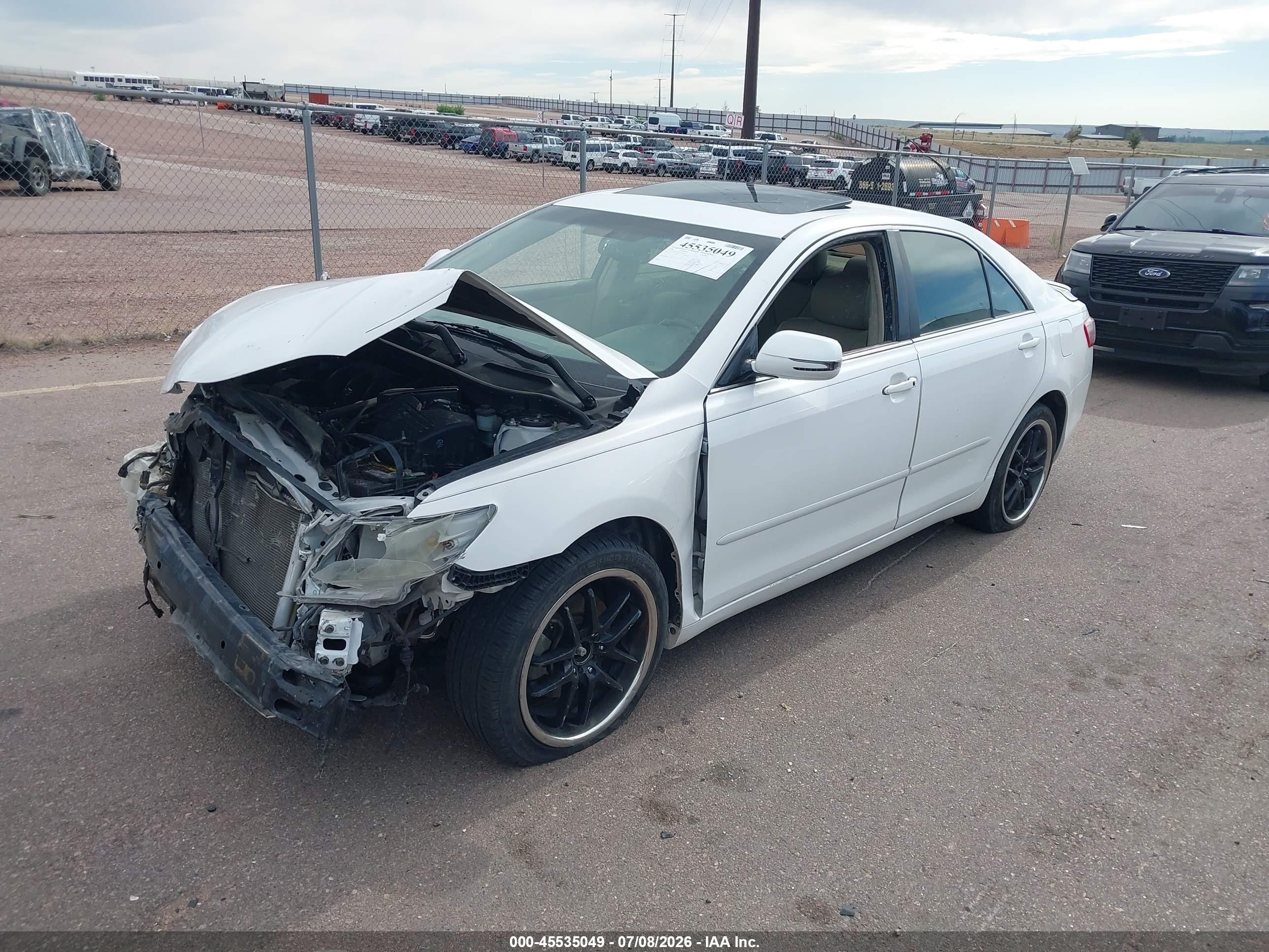 2007 Toyota Camry Xle V6 White vin: 4T1BK46K37U540170