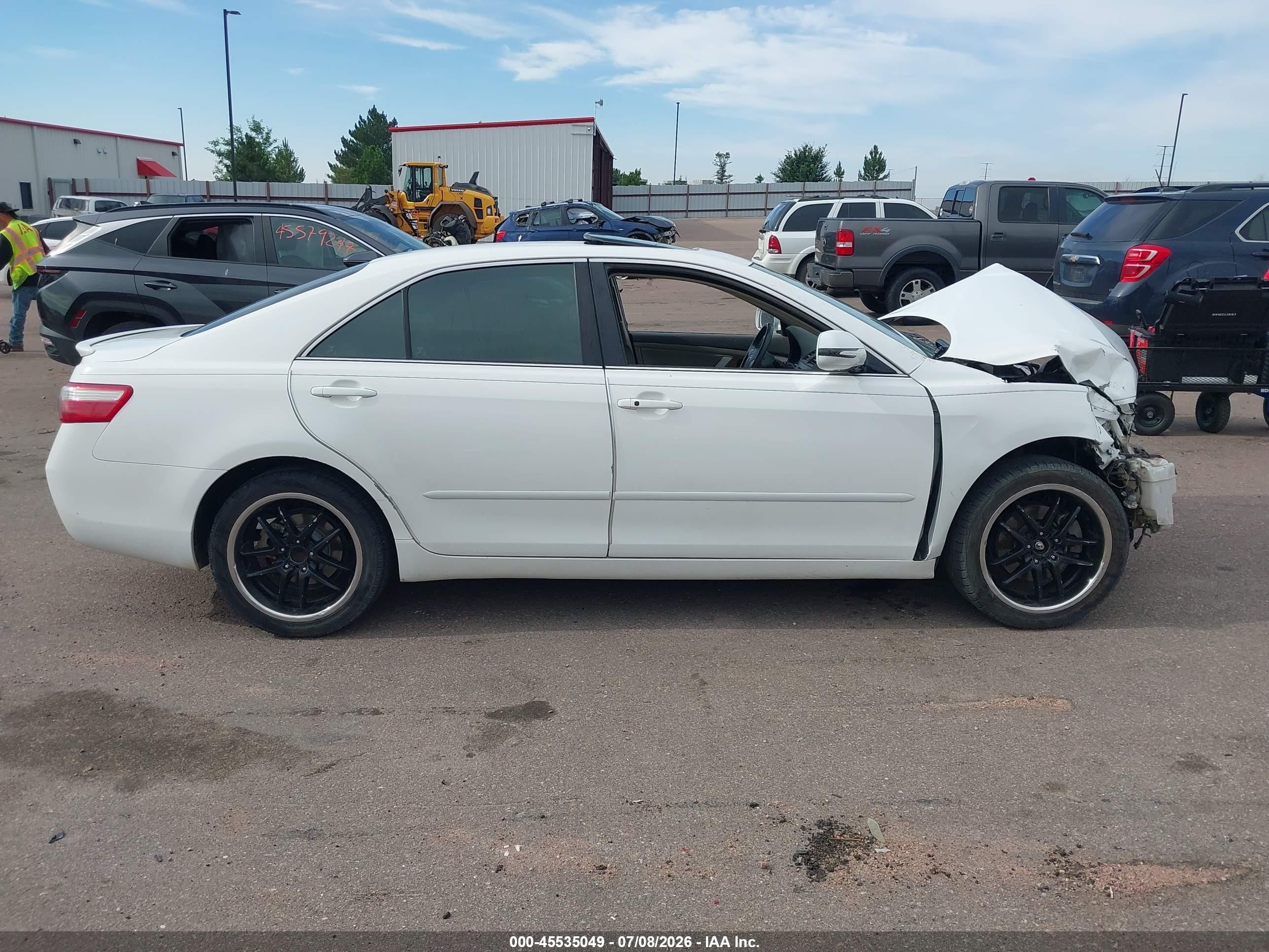 2007 Toyota Camry Xle V6 White vin: 4T1BK46K37U540170