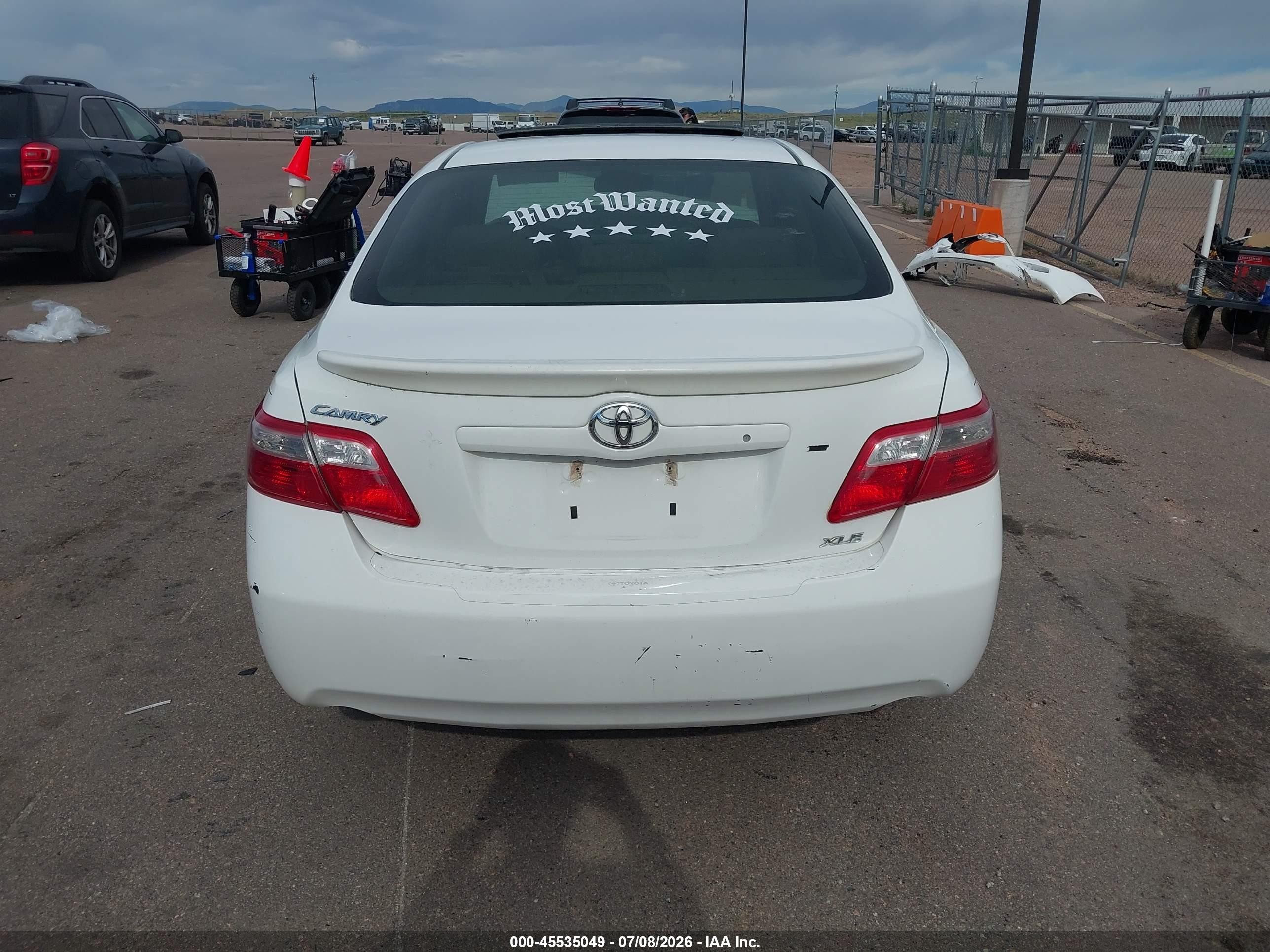 2007 Toyota Camry Xle V6 White vin: 4T1BK46K37U540170