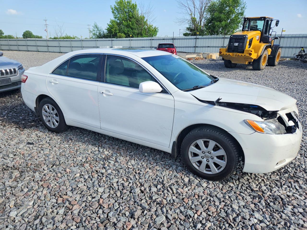 2007 Toyota Camry Xle V6 White vin: 4T1BK46K37U552383