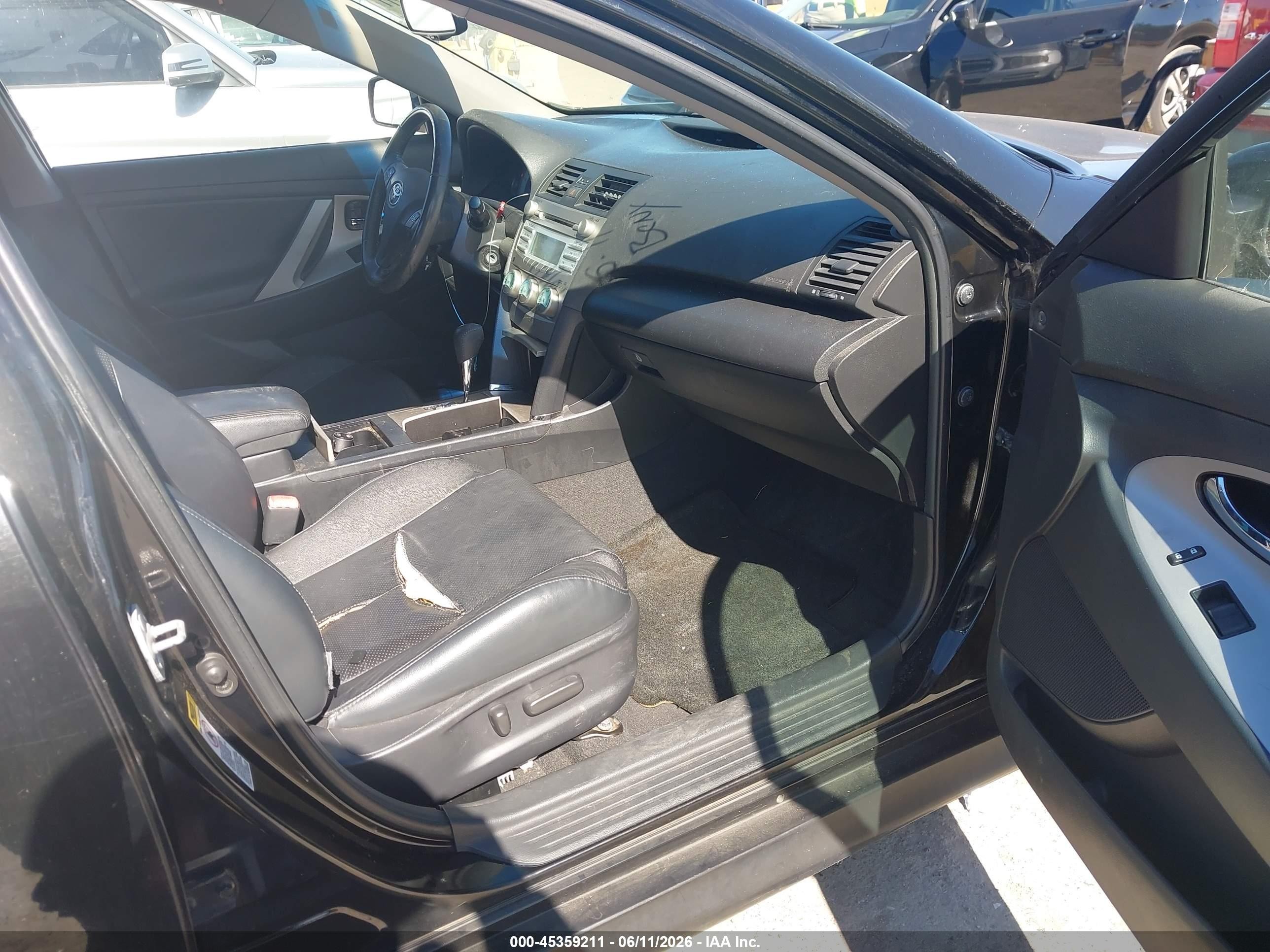 2007 Toyota Camry Se V6 Black vin: 4T1BK46K37U552920