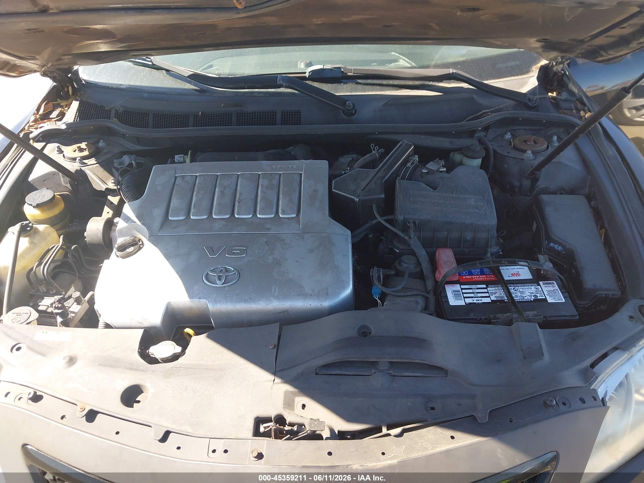 2007 Toyota Camry Se V6 Black vin: 4T1BK46K37U552920