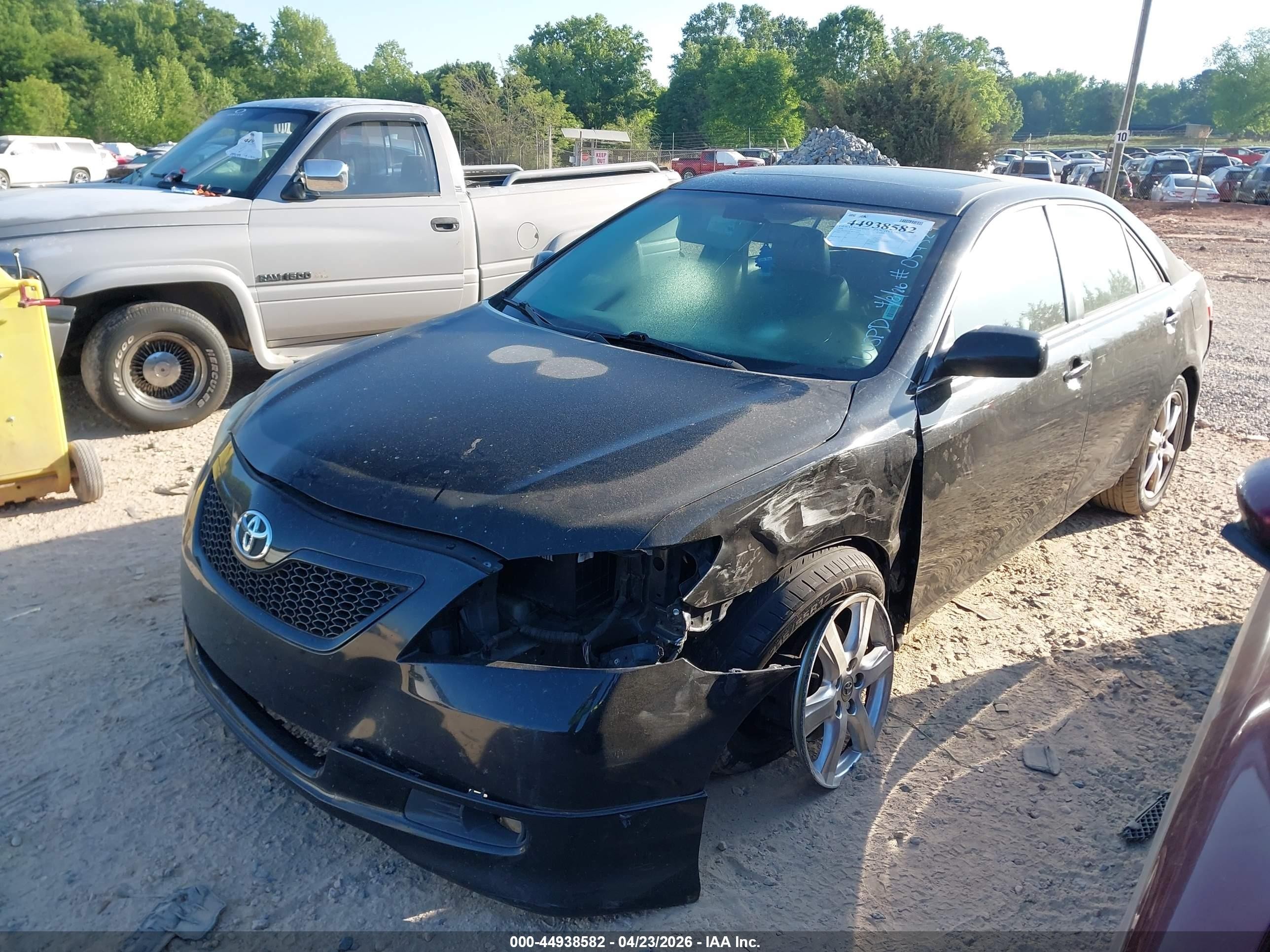 2008 Toyota Camry Se V6 Black vin: 4T1BK46K38U059529
