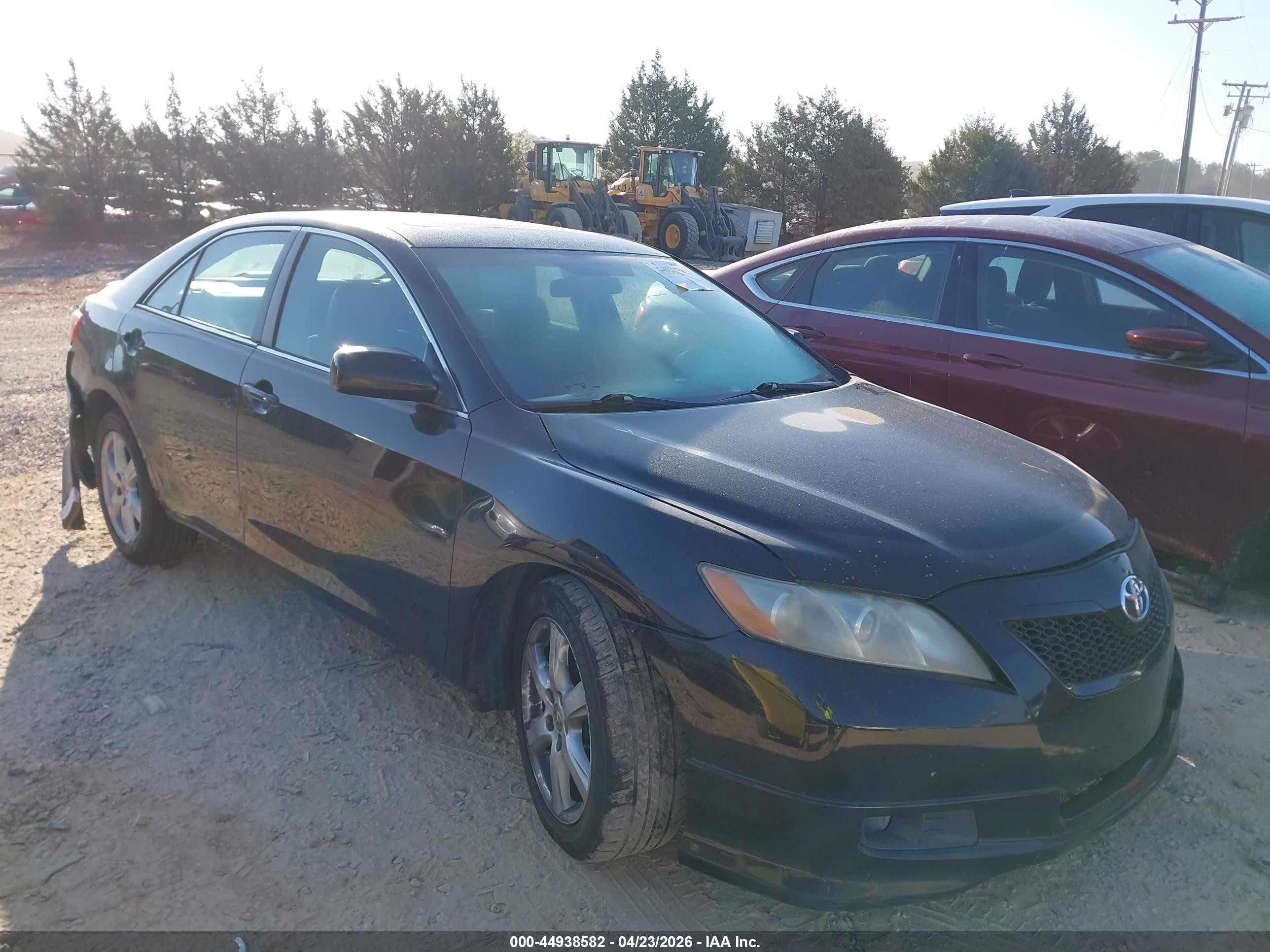 2008 Toyota Camry Se V6 Black vin: 4T1BK46K38U059529
