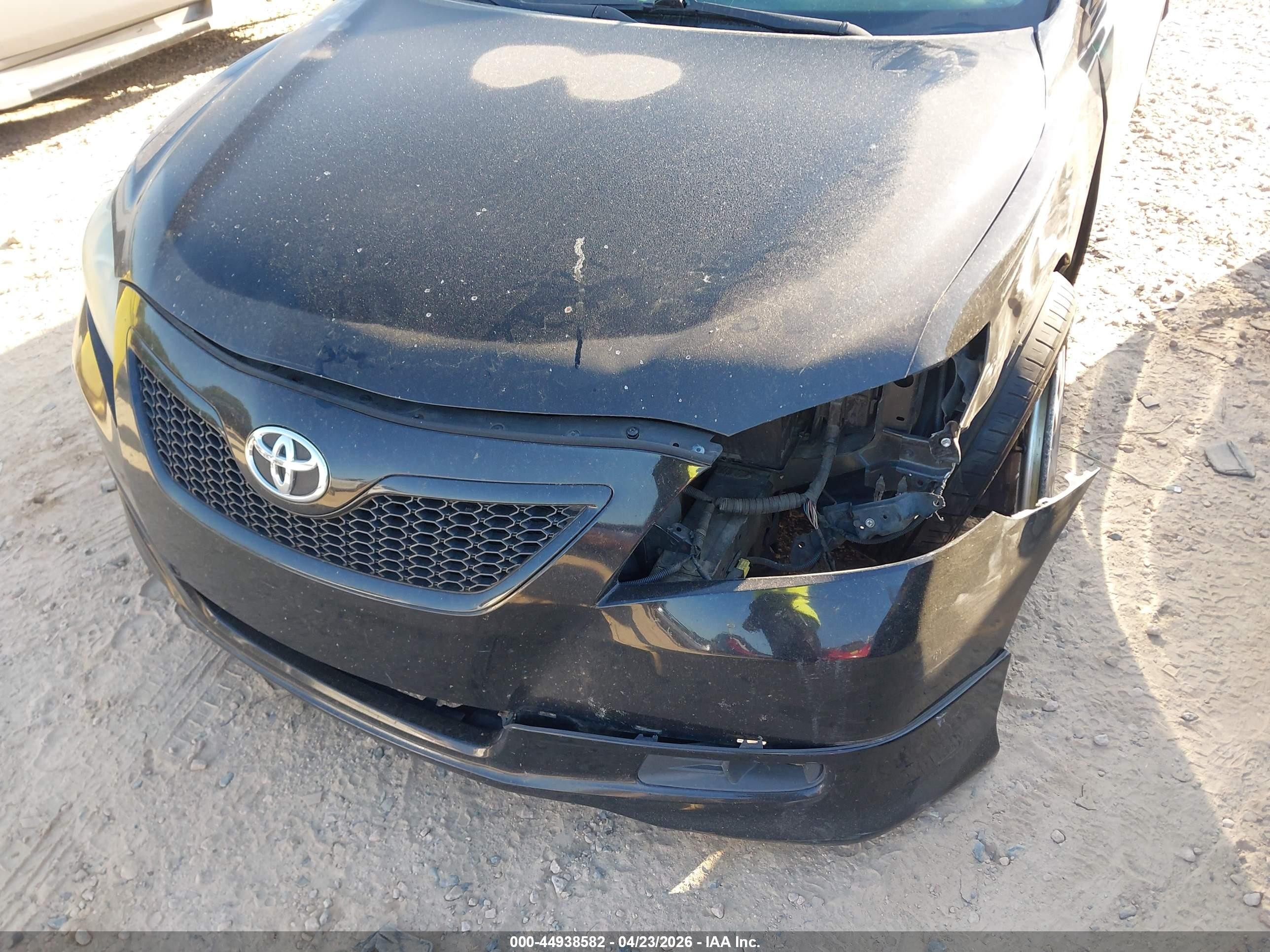 2008 Toyota Camry Se V6 Black vin: 4T1BK46K38U059529