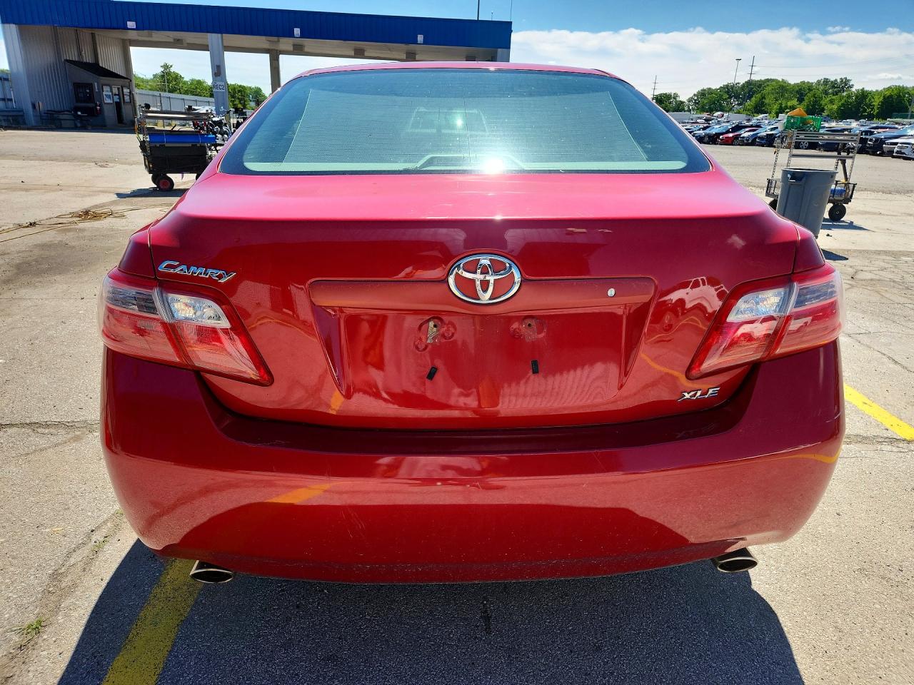 2008 Toyota Camry Xle V6 Red vin: 4T1BK46K38U064892