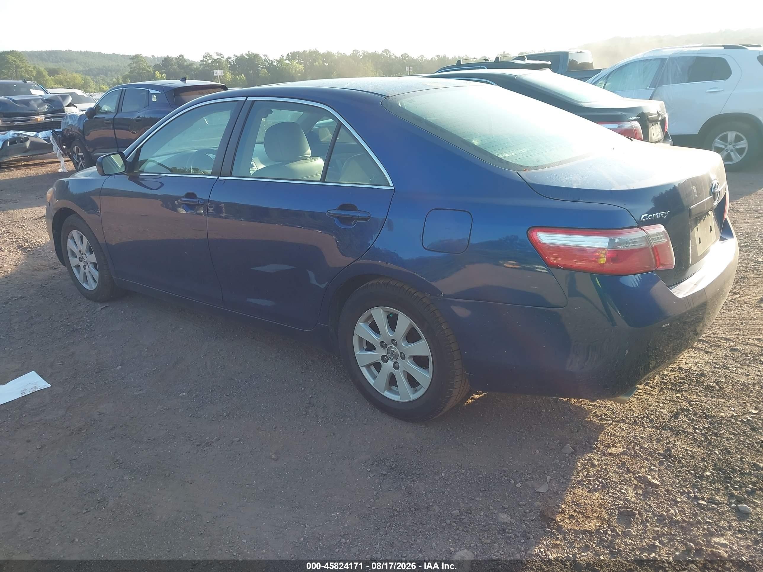 2008 Toyota Camry Xle Blue vin: 4T1BK46K38U067839