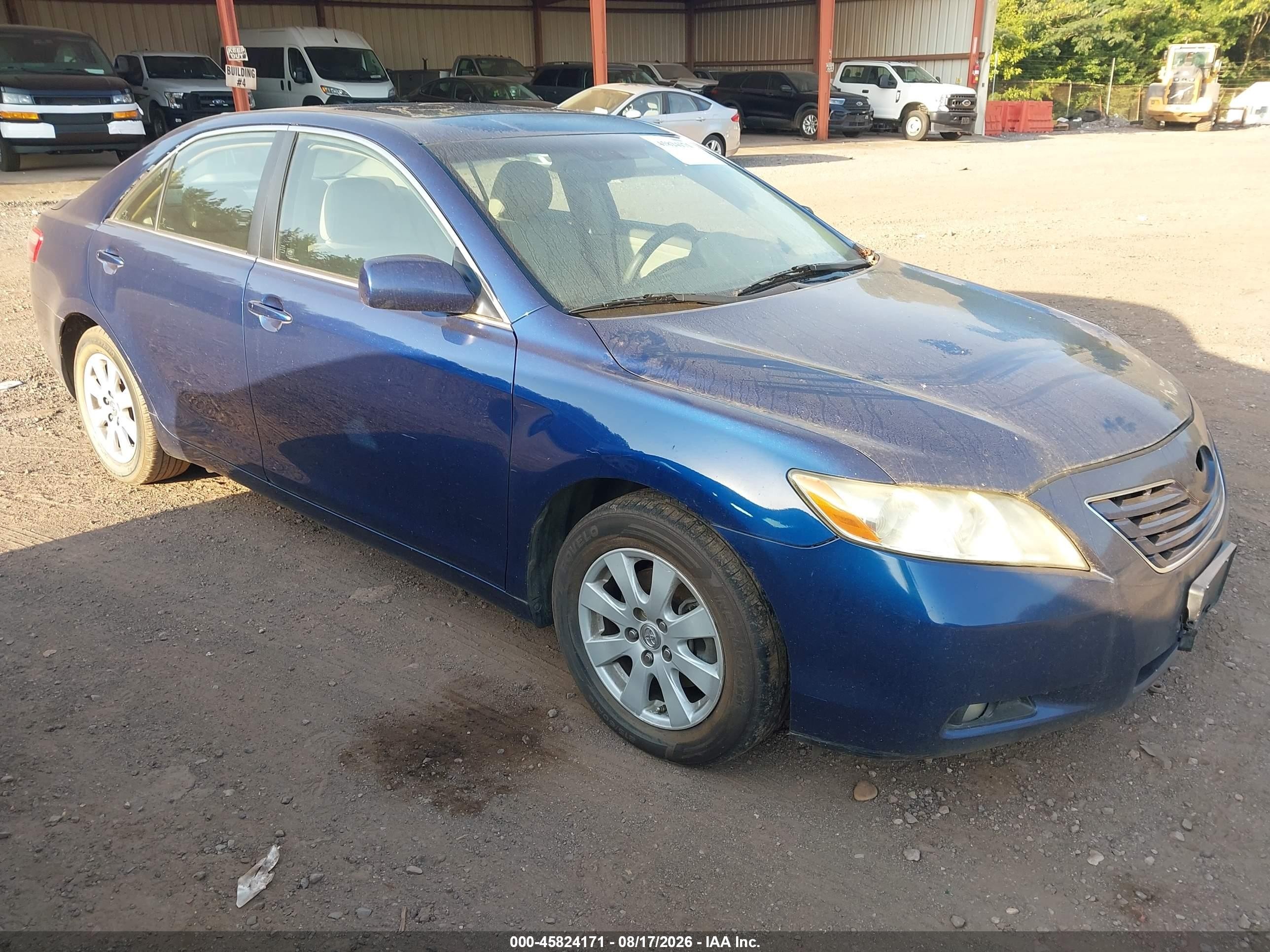 2008 Toyota Camry Xle Blue vin: 4T1BK46K38U067839