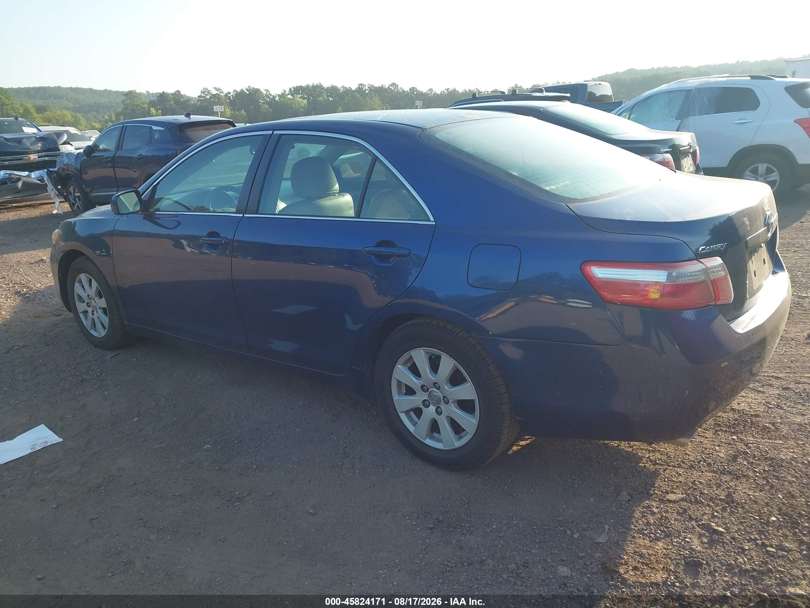 2008 Toyota Camry Xle Blue vin: 4T1BK46K38U067839