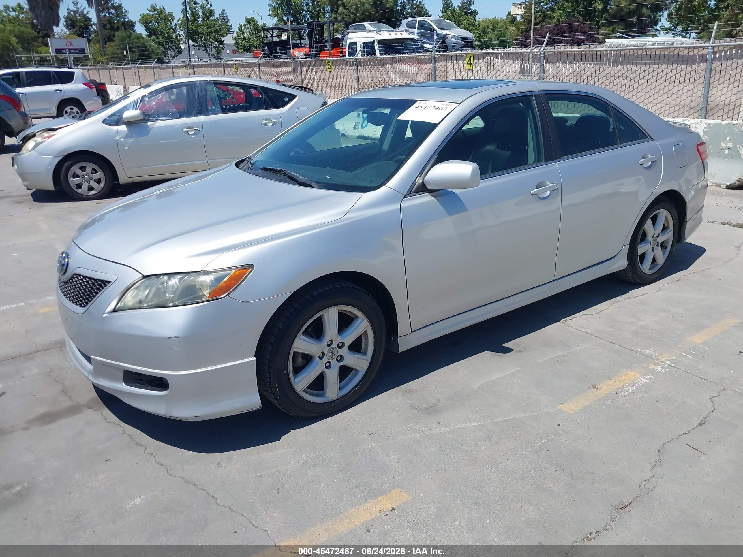 2008 Toyota Camry Se Gray vin: 4T1BK46K38U565569