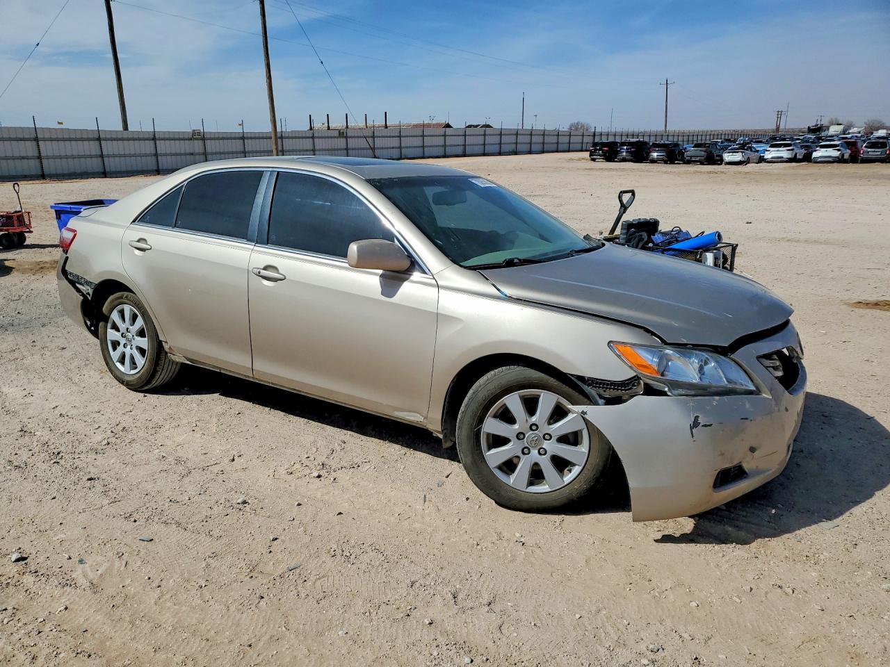 2008 Toyota Camry Xle V6 Gold vin: 4T1BK46K38U566575