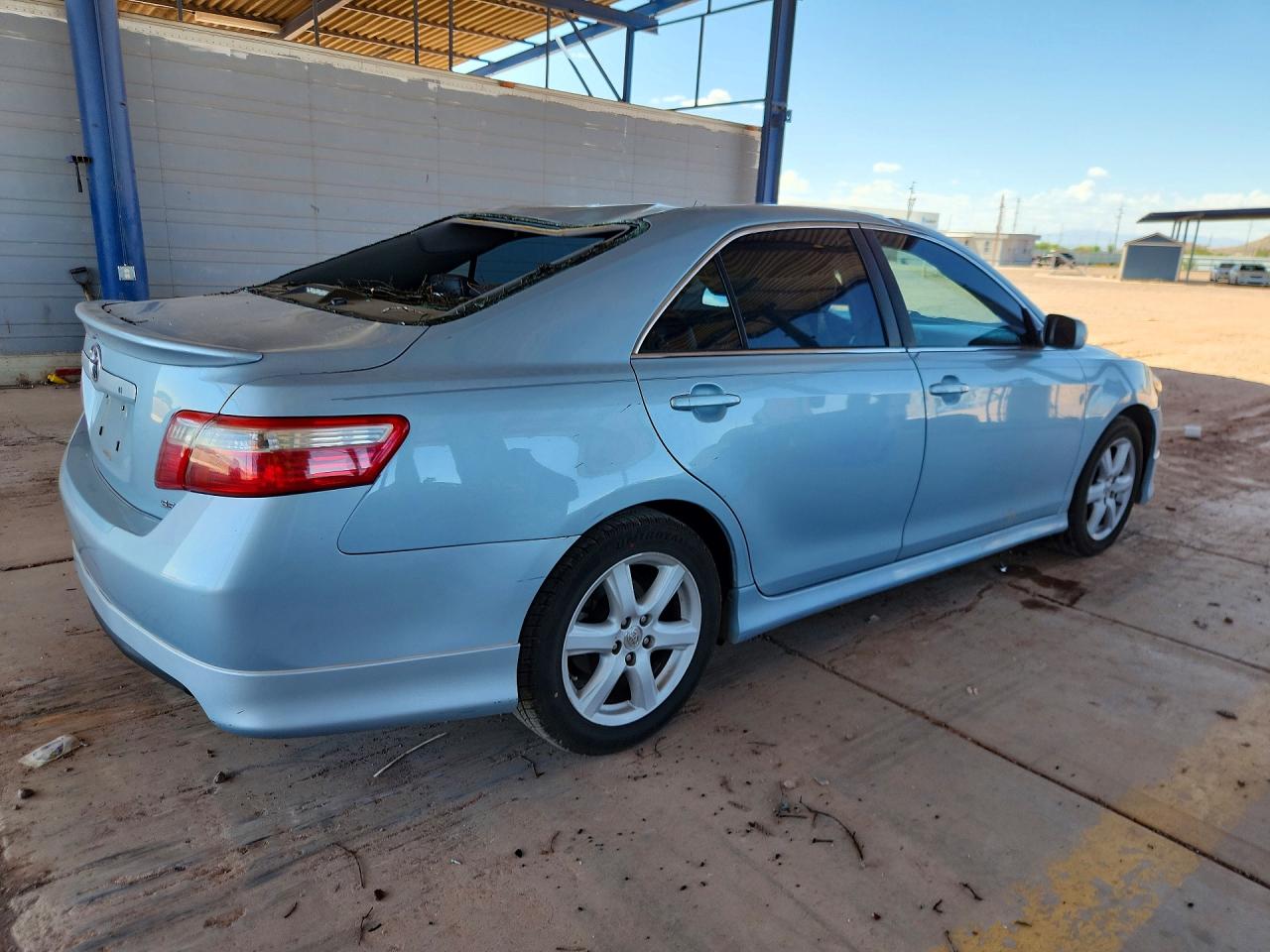 2008 Toyota Camry Se V6 Blue vin: 4T1BK46K38U573218