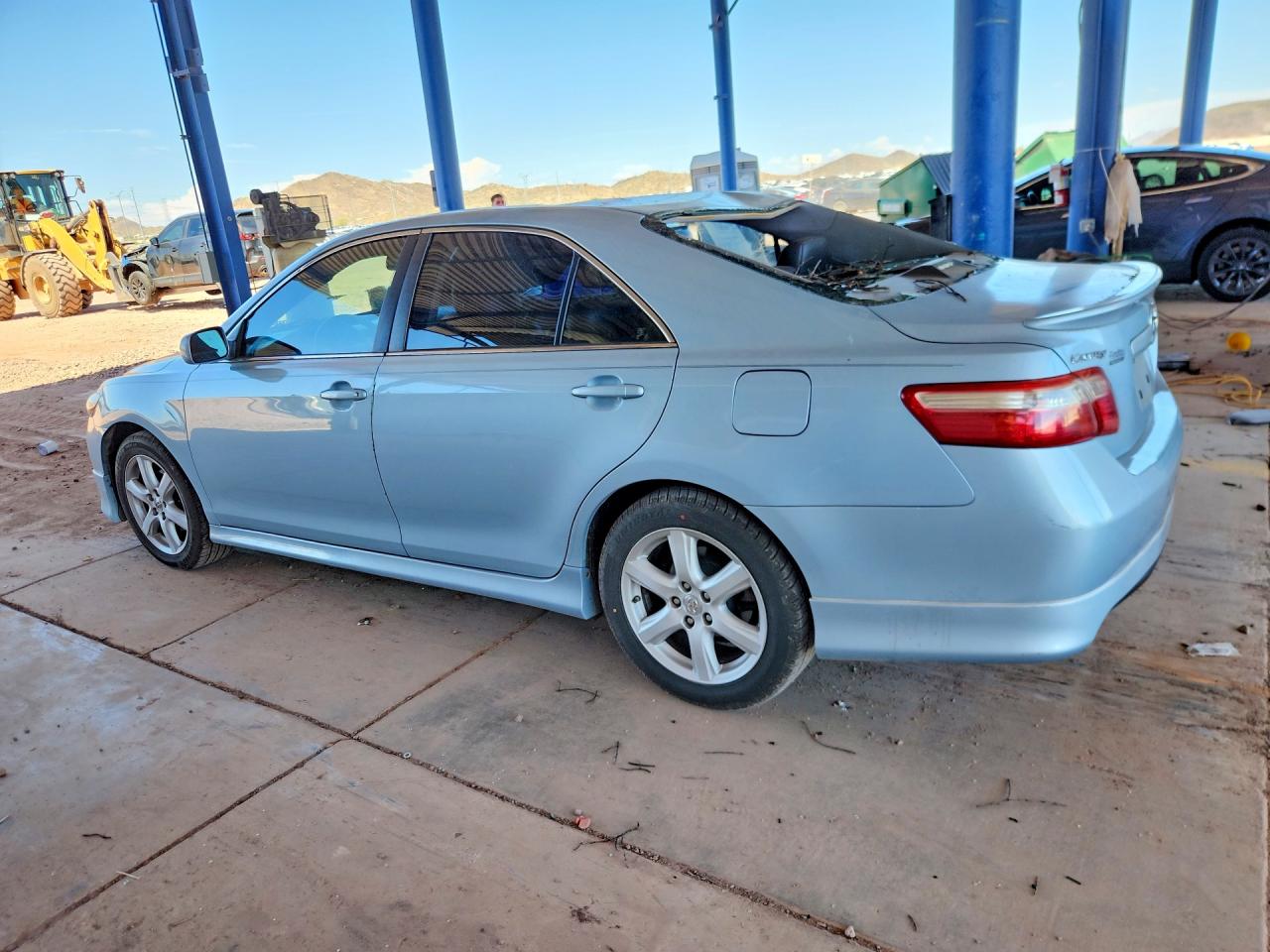 2008 Toyota Camry Se V6 Blue vin: 4T1BK46K38U573218