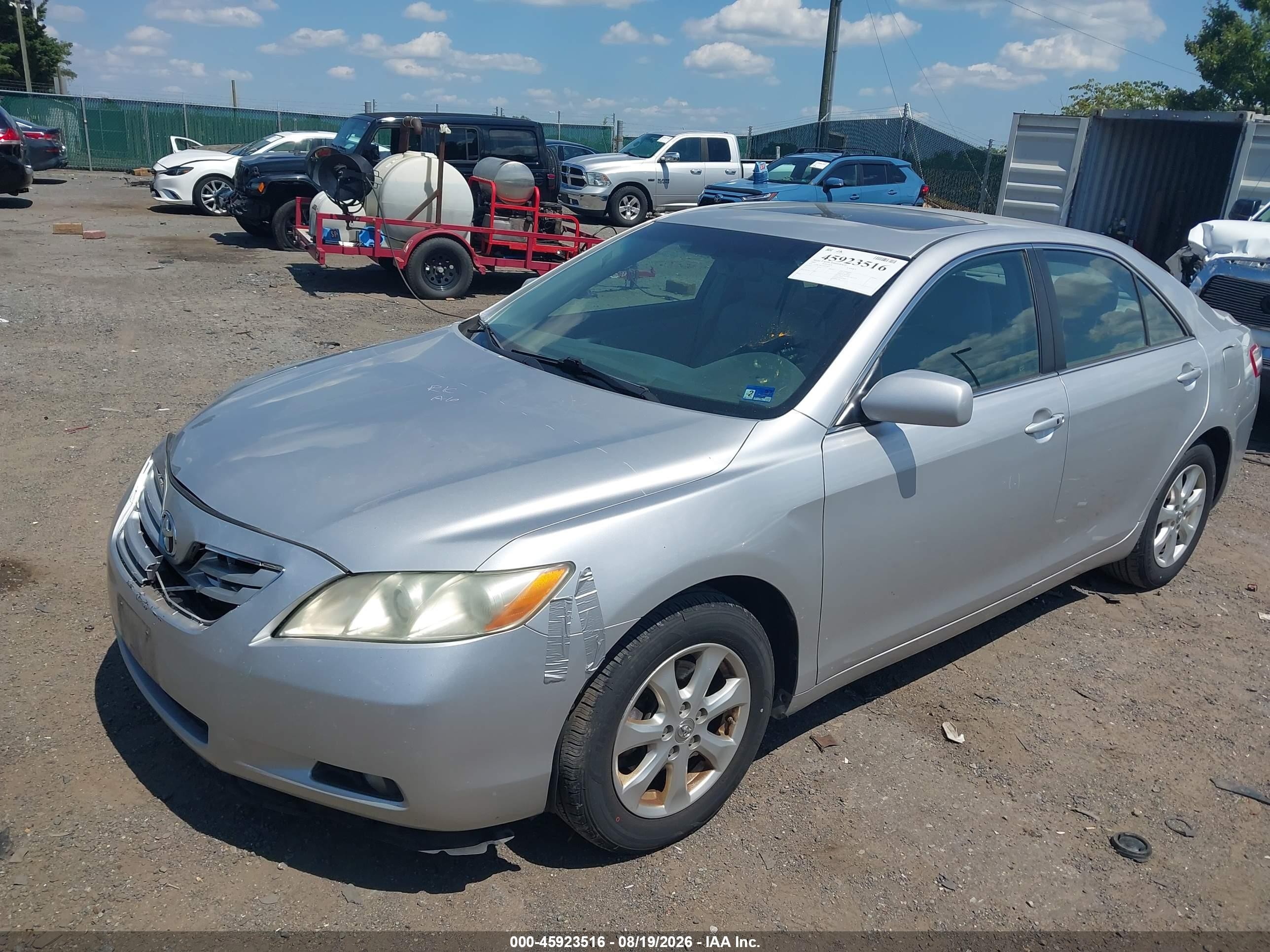2009 Toyota Camry Xle V6 Silver vin: 4T1BK46K39U077871