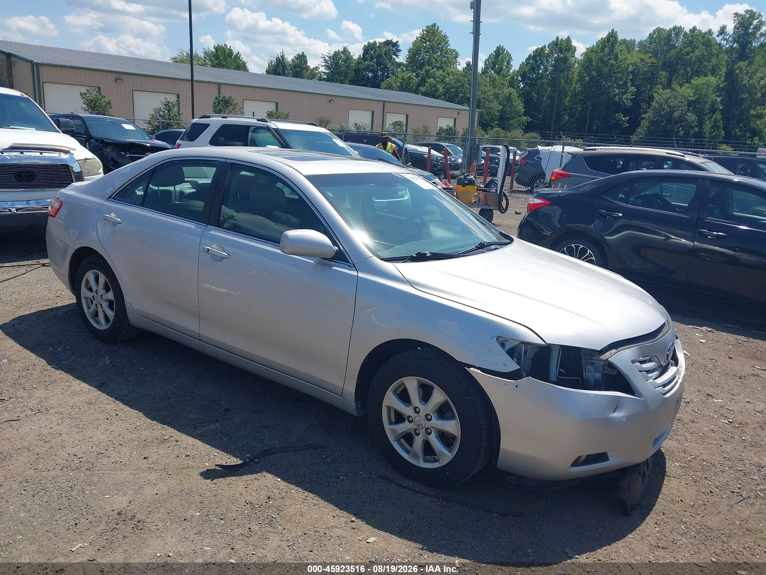 2009 Toyota Camry Xle V6 Silver vin: 4T1BK46K39U077871