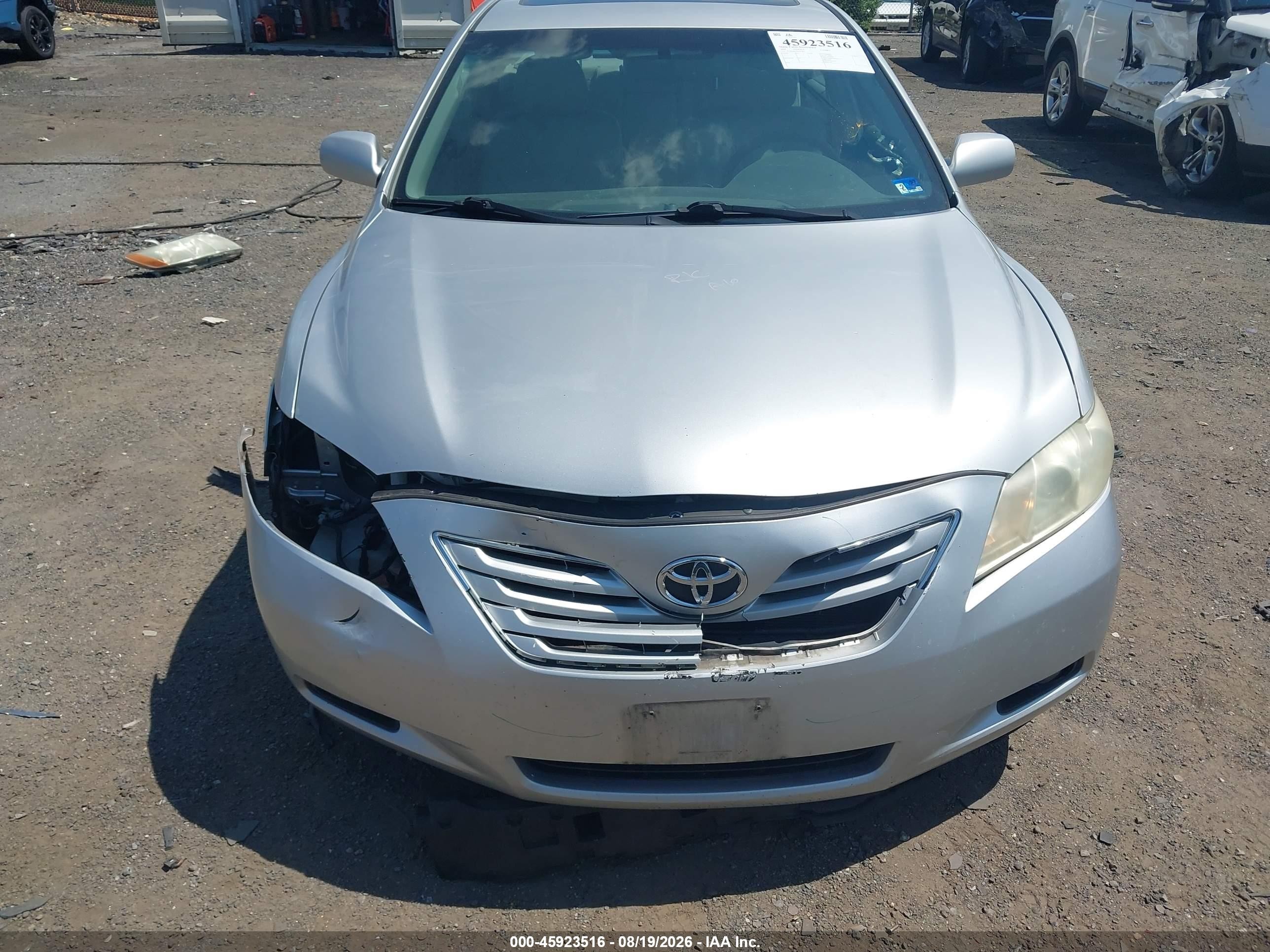 2009 Toyota Camry Xle V6 Silver vin: 4T1BK46K39U077871