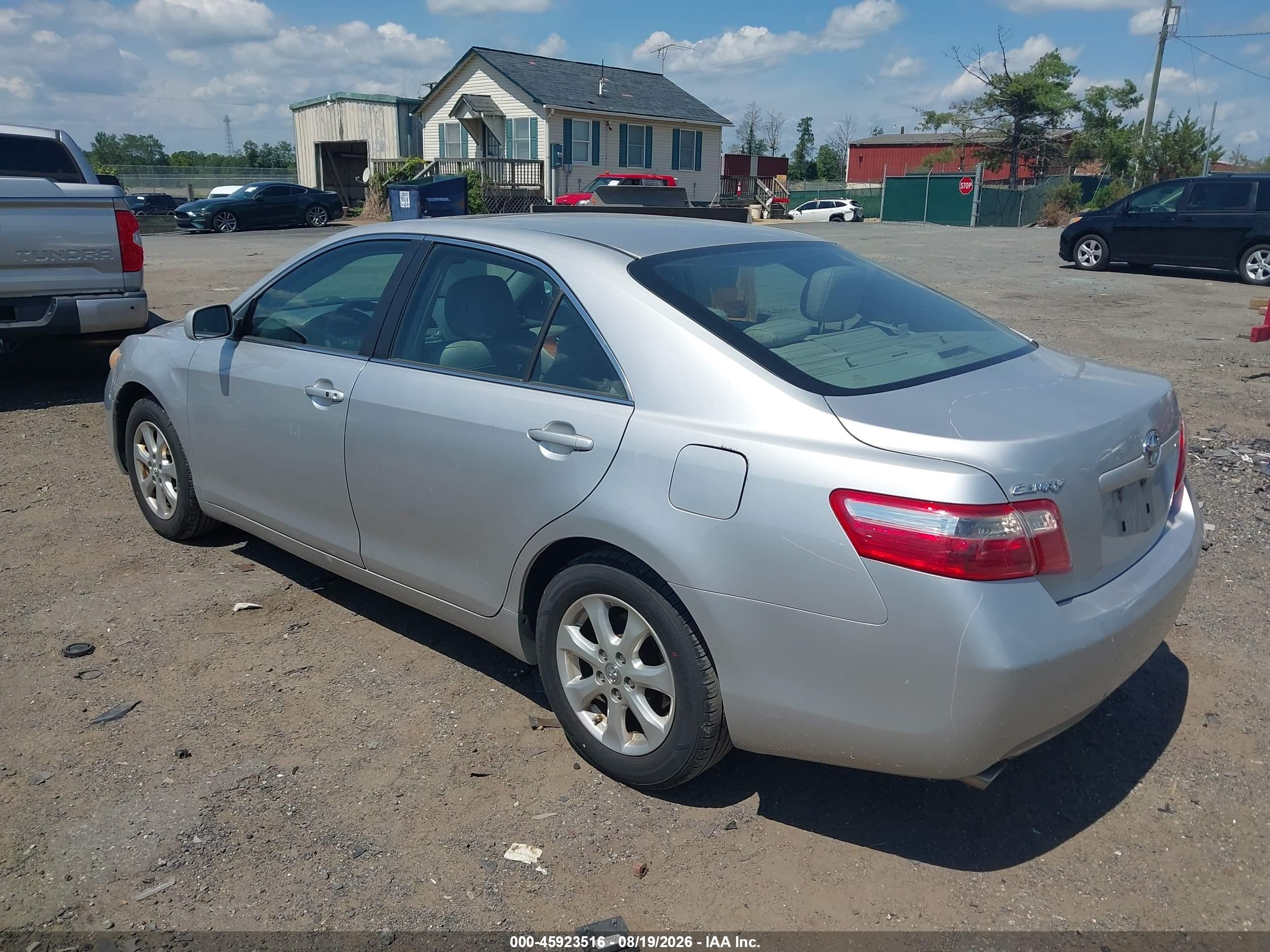 2009 Toyota Camry Xle V6 Silver vin: 4T1BK46K39U077871