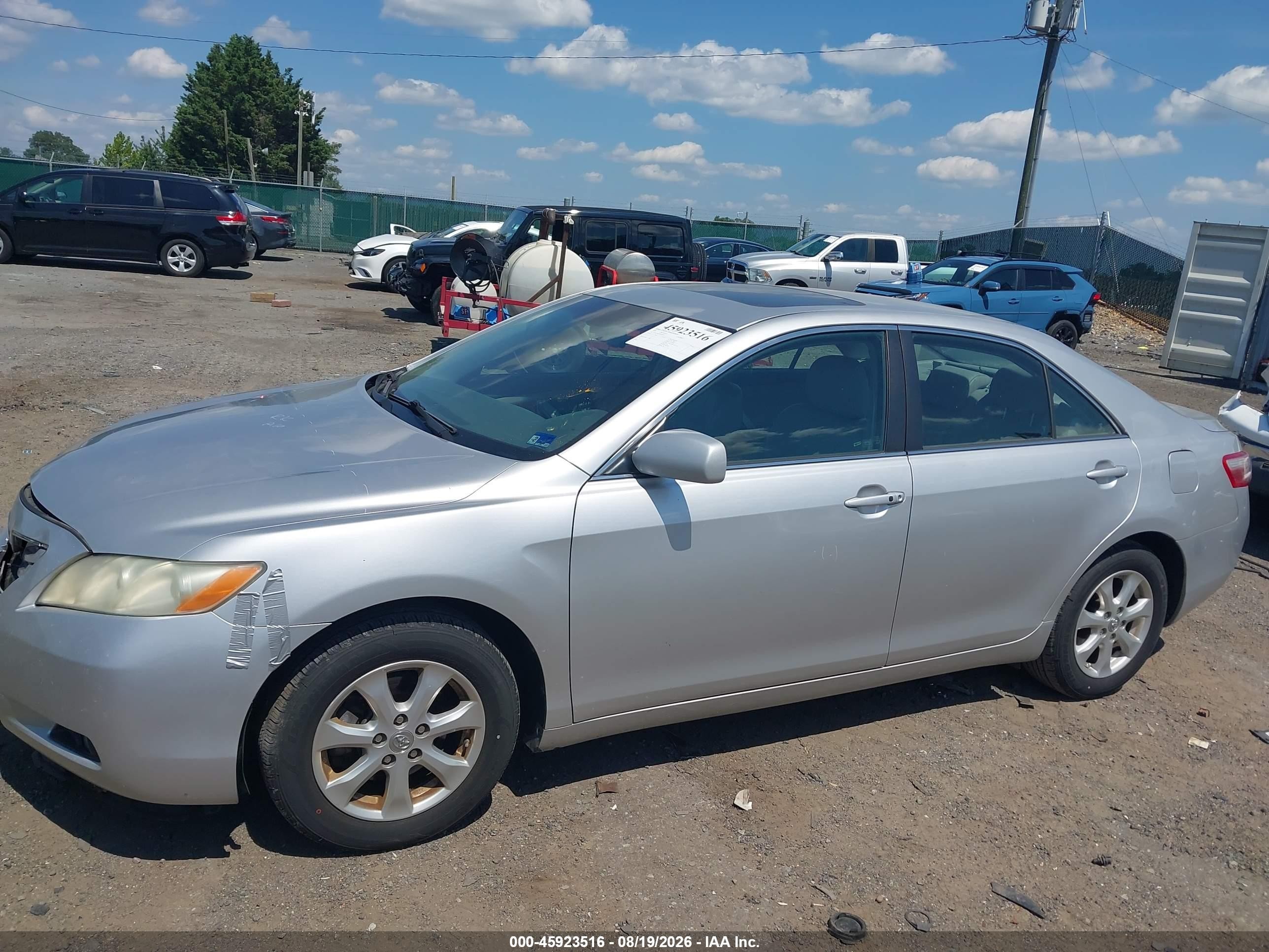 2009 Toyota Camry Xle V6 Silver vin: 4T1BK46K39U077871