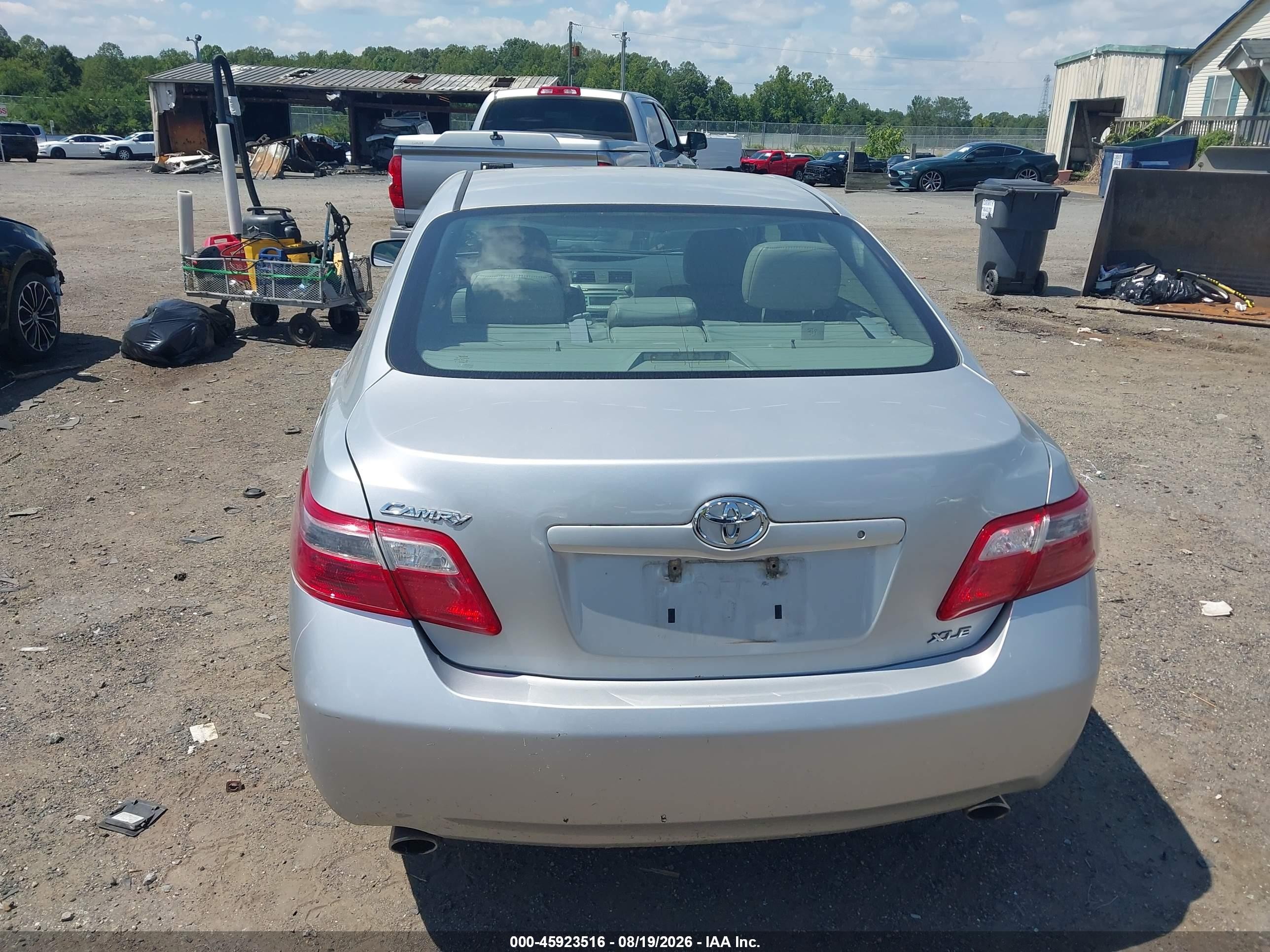 2009 Toyota Camry Xle V6 Silver vin: 4T1BK46K39U077871