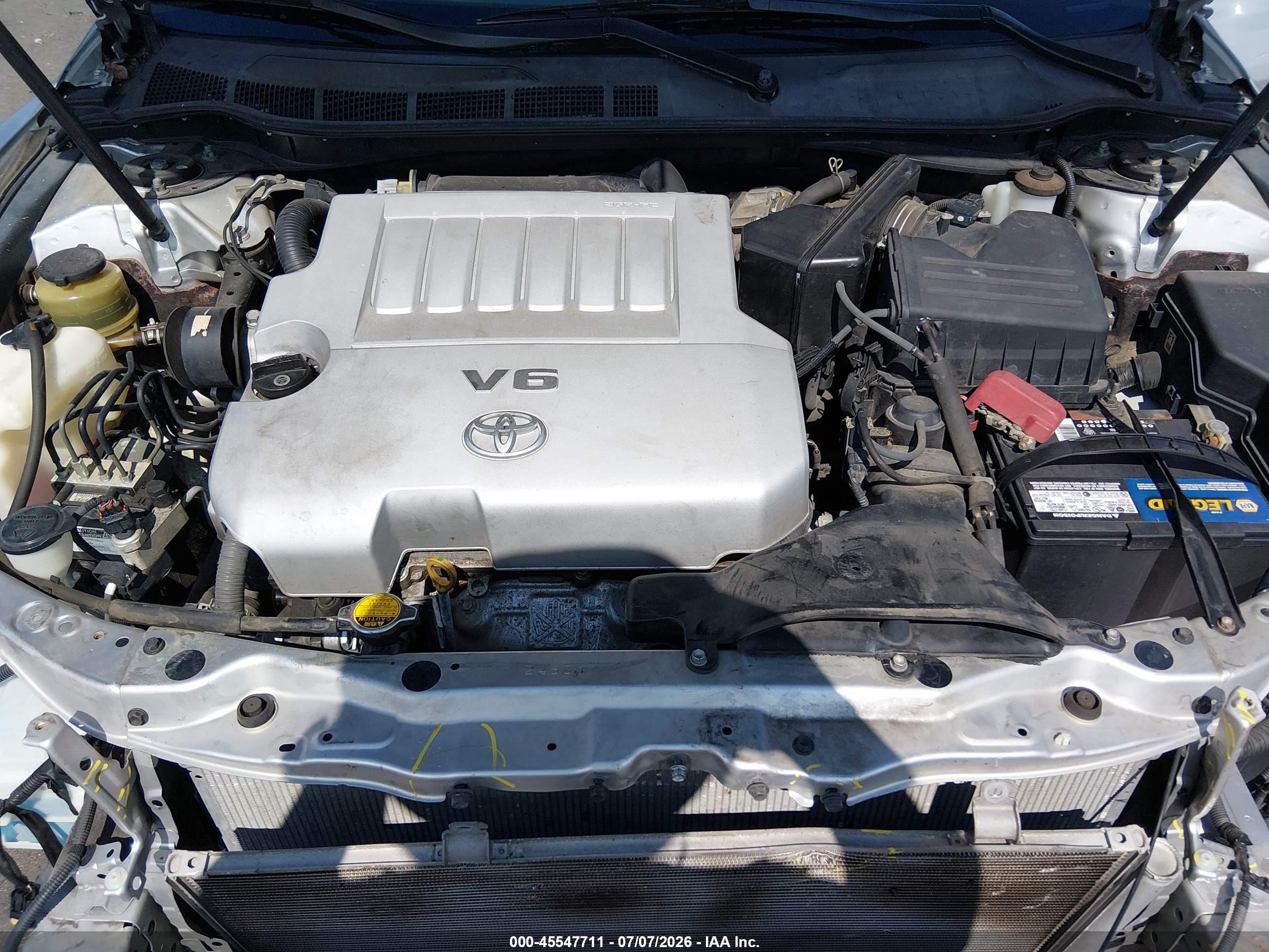 2009 Toyota Camry Xle V6 Silver vin: 4T1BK46K39U084254