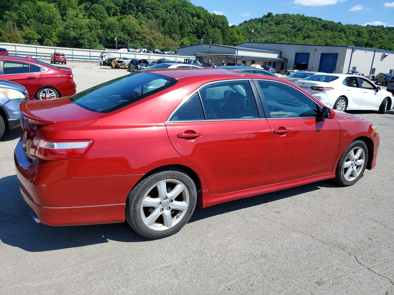 2009 Toyota Camry Se V6 Red vin: 4T1BK46K39U087073
