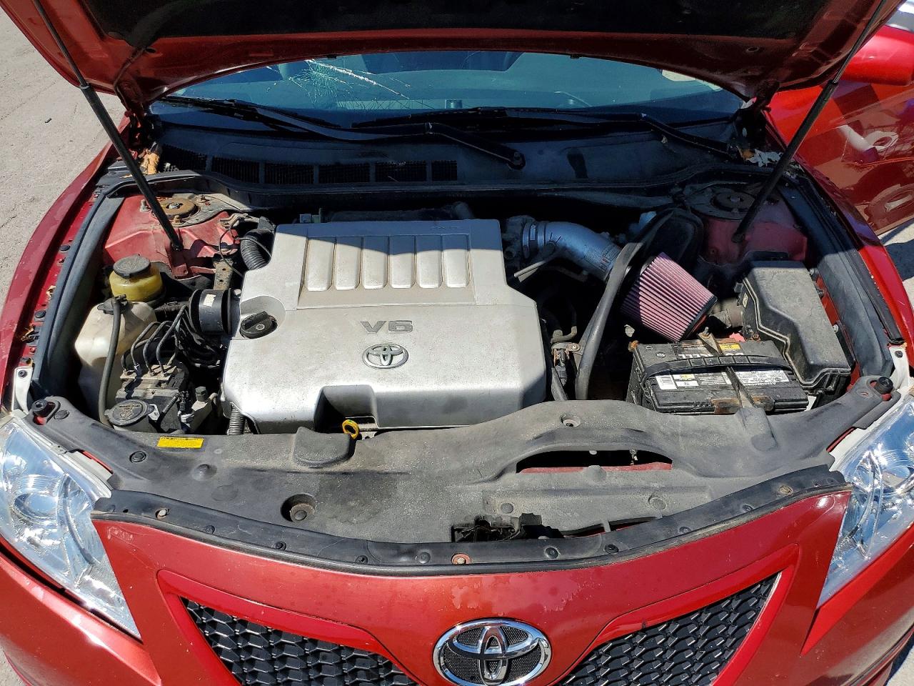 2009 Toyota Camry Se V6 Red vin: 4T1BK46K39U087073
